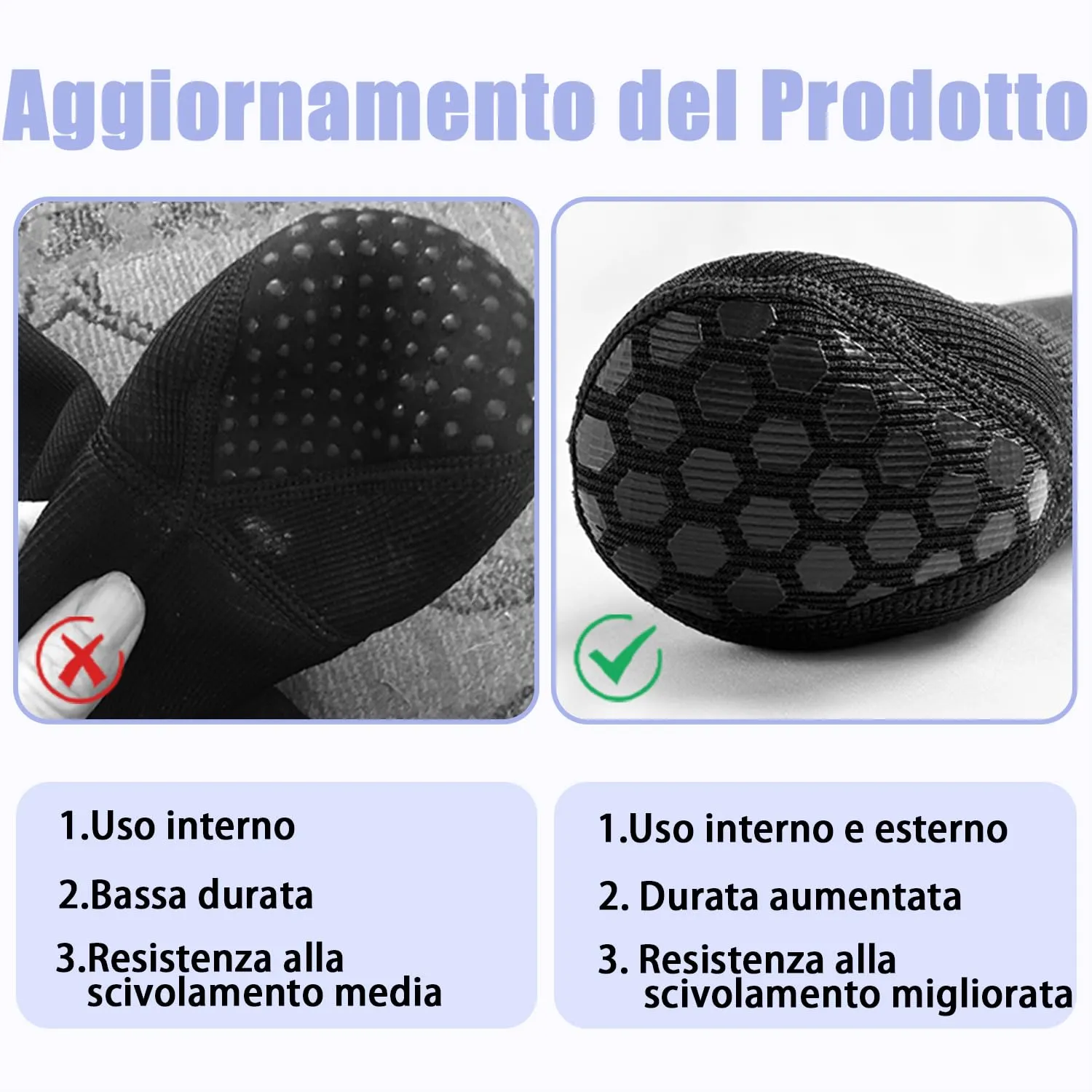 COODEO Calzini Protettivi per Cani Antileccatura con Suola Antiscivolo, Impermeabili (Blu, 2XL_Sinistra) - immagine 8