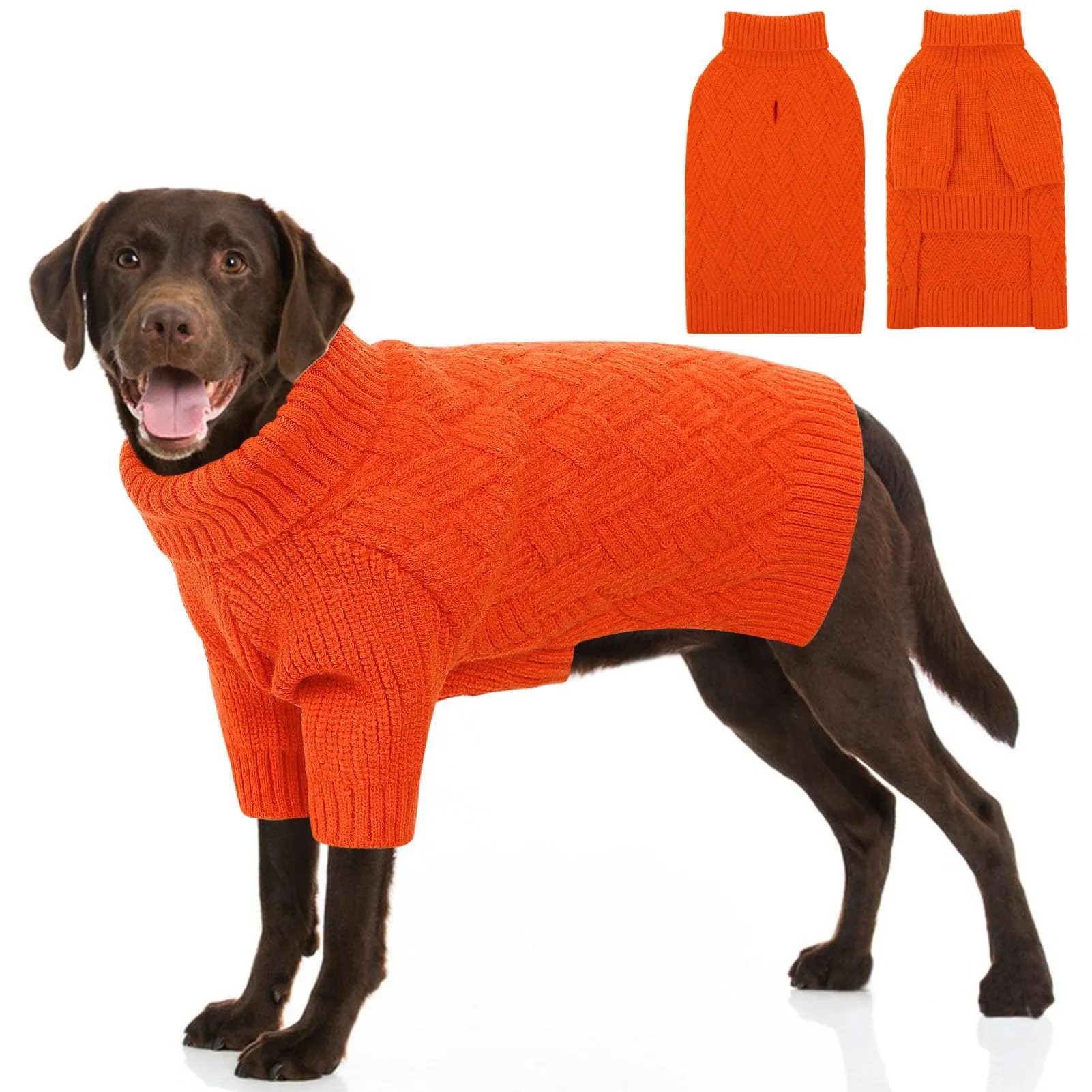AOFITEE Maglione per cani, XL, Arancione - immagine 1