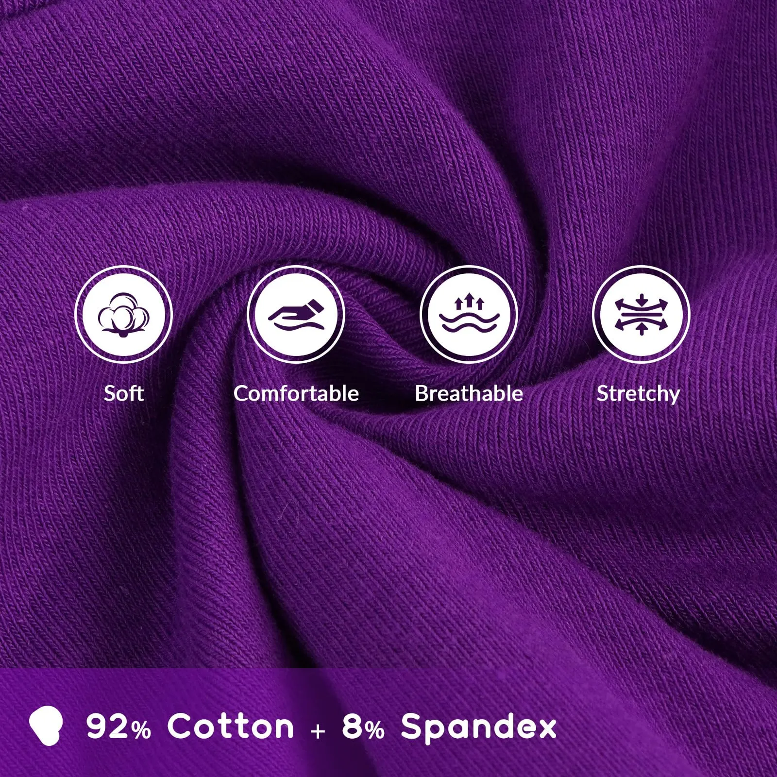PUMYPOREITY Maglietta per cani con collo alto e protezione orecchie, viola scuro, 2XL - immagine 5