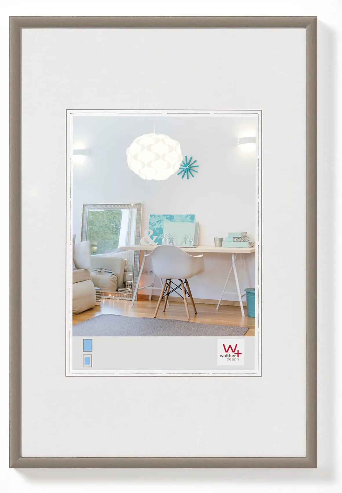 walther design New Lifestyle Frame, Plastic, Acciaio, 30 x 45 cm, KV045D - immagine 1