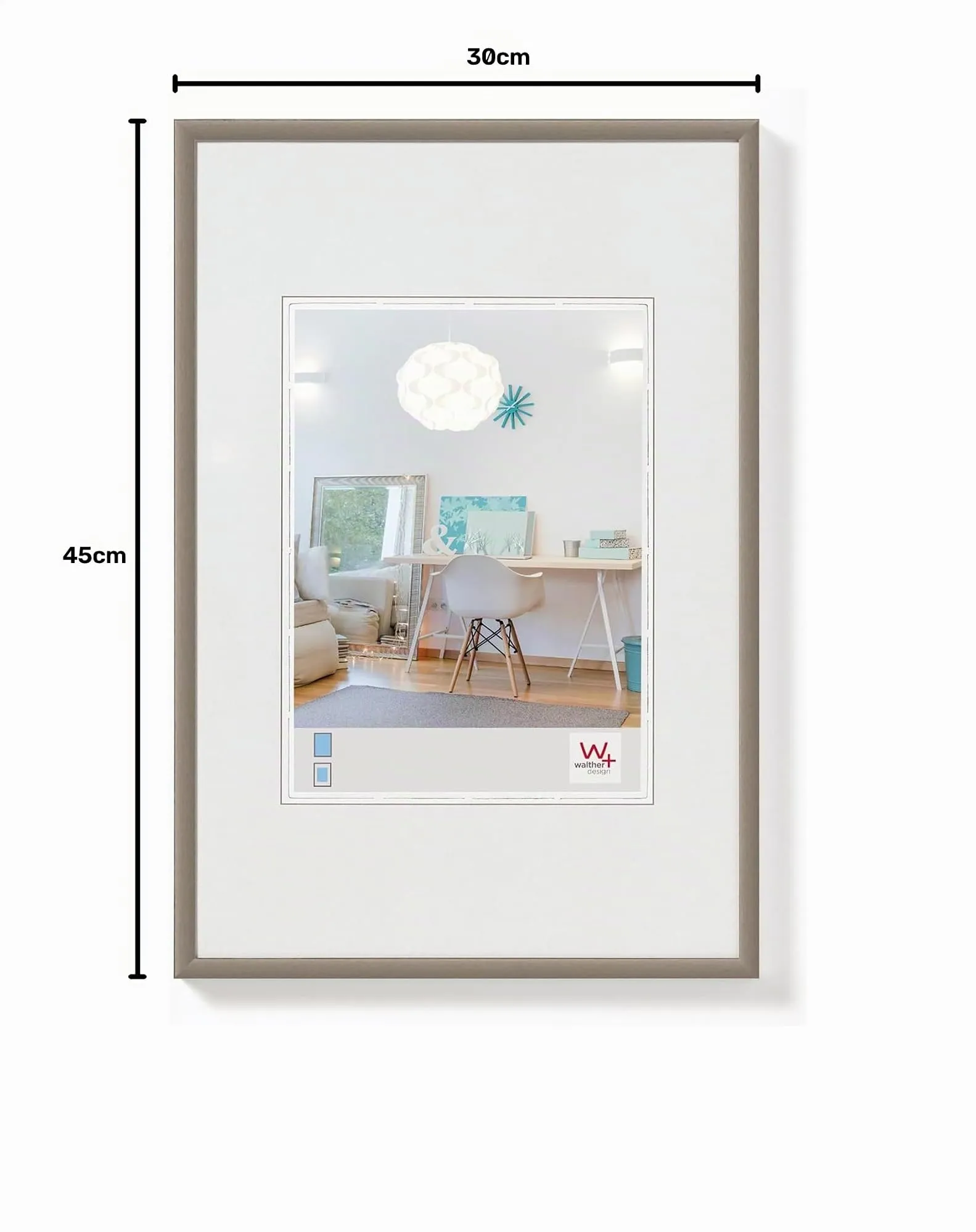 walther design New Lifestyle Frame, Plastic, Acciaio, 30 x 45 cm, KV045D - immagine 5