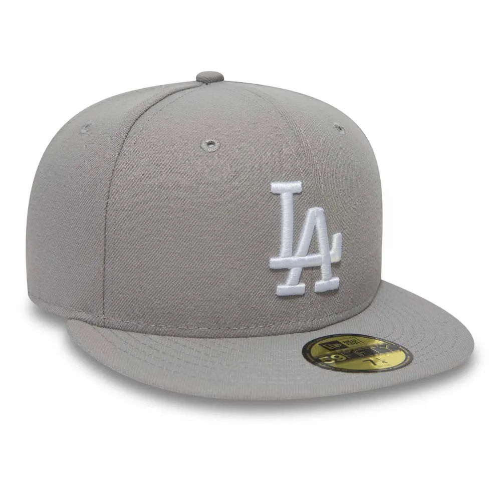 New Era MLB Los Angeles Dodgers Cappello Uomo Grigio Taglia 8 1/8 - immagine 2