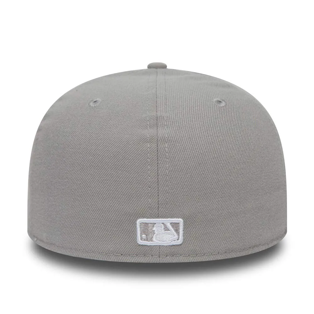 New Era MLB Los Angeles Dodgers Cappello Uomo Grigio Taglia 8 1/8 - immagine 3