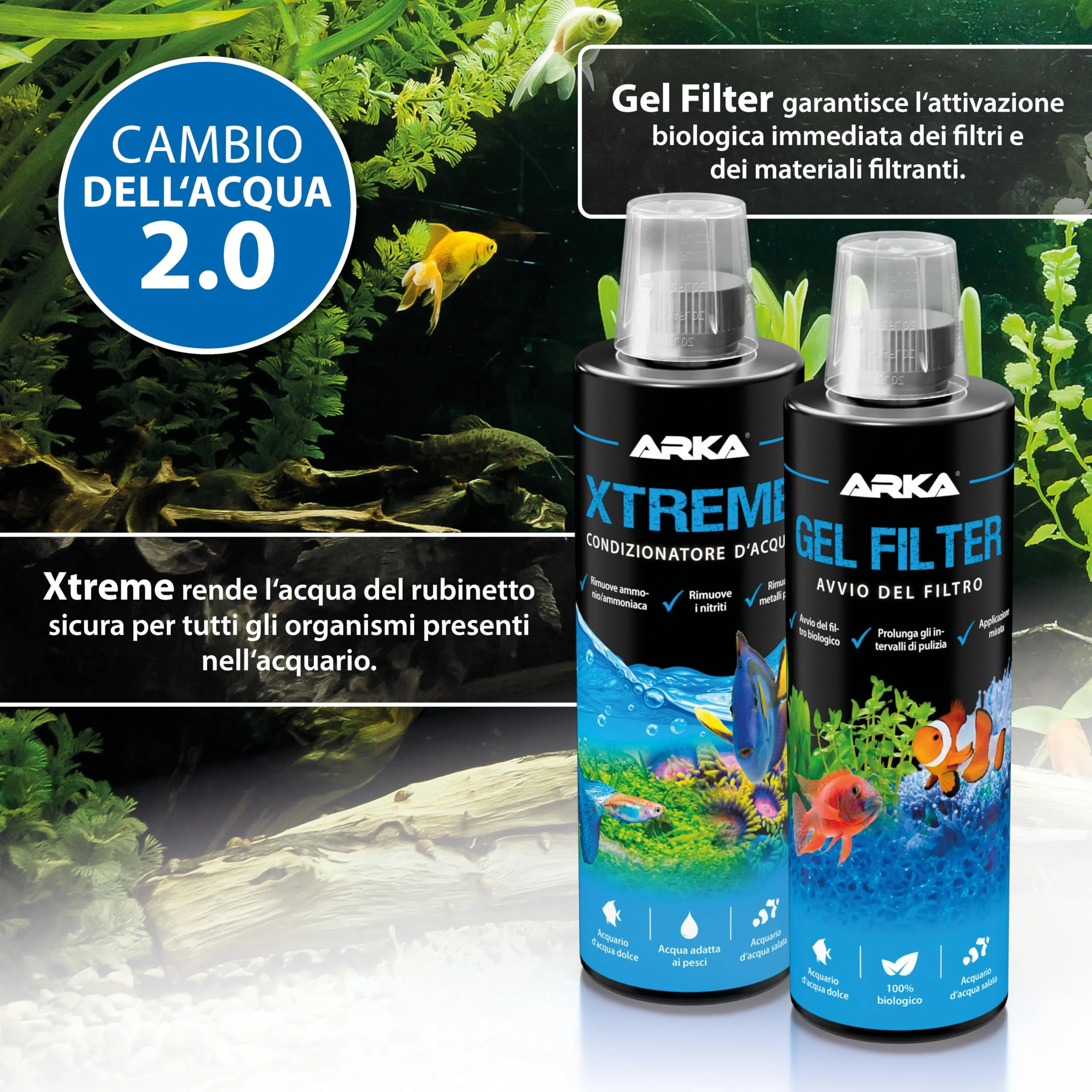 ARKA Xtreme Anticloro Biocondizionatore Acqua Acquario 118 ml - immagine 6