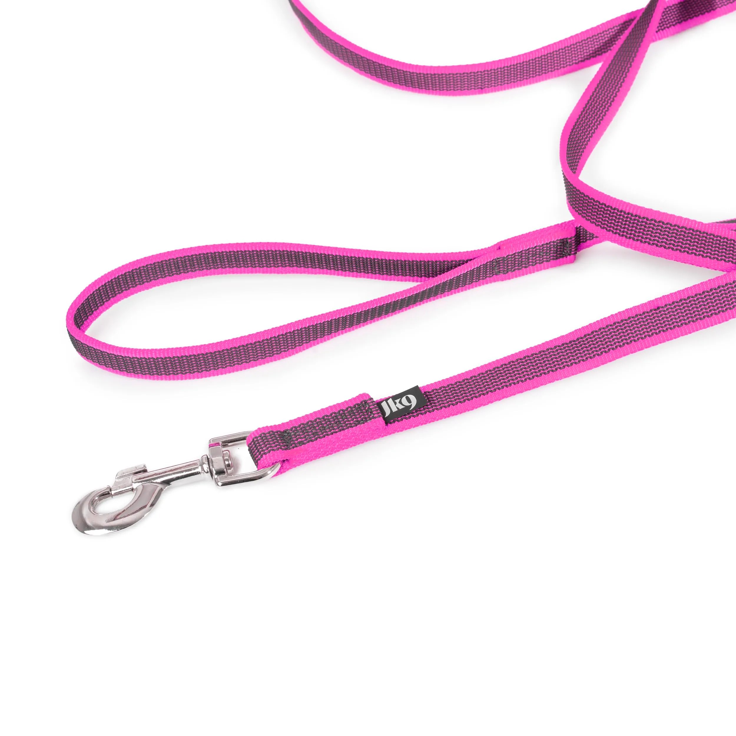 Julius-K9 Color & Gray Super Presa Guinzaglio Con Manico, 20 mm x 3 m, Rosa - immagine 2
