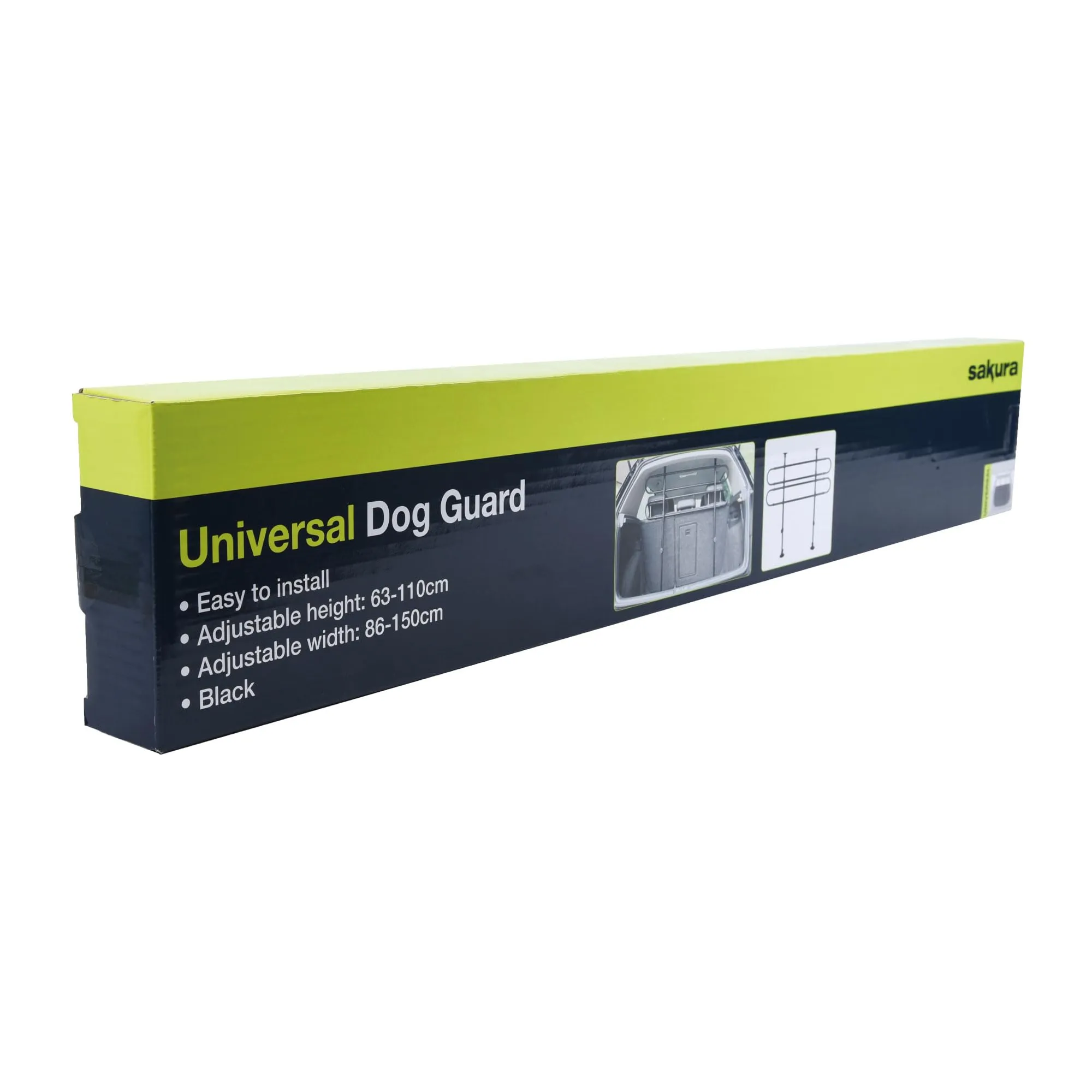Sakura Cancelletto di sicurezza universale per cani per auto SS5260, Altezza 63-110 cm, Larghezza 86-150 cm - immagine 2
