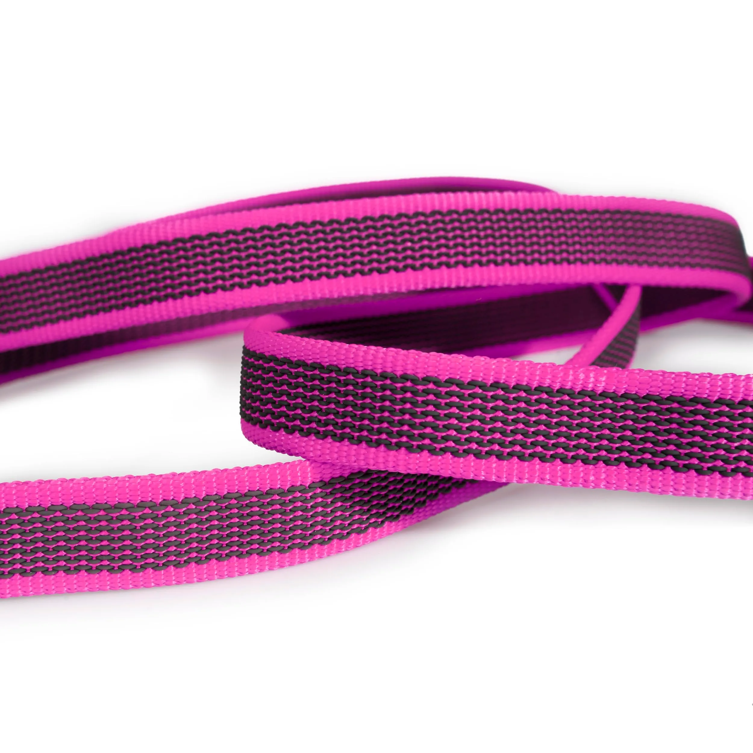 Julius-K9 Color & Gray Super Presa Guinzaglio Con Manico, 20 mm x 5 m, Rosa - immagine 3