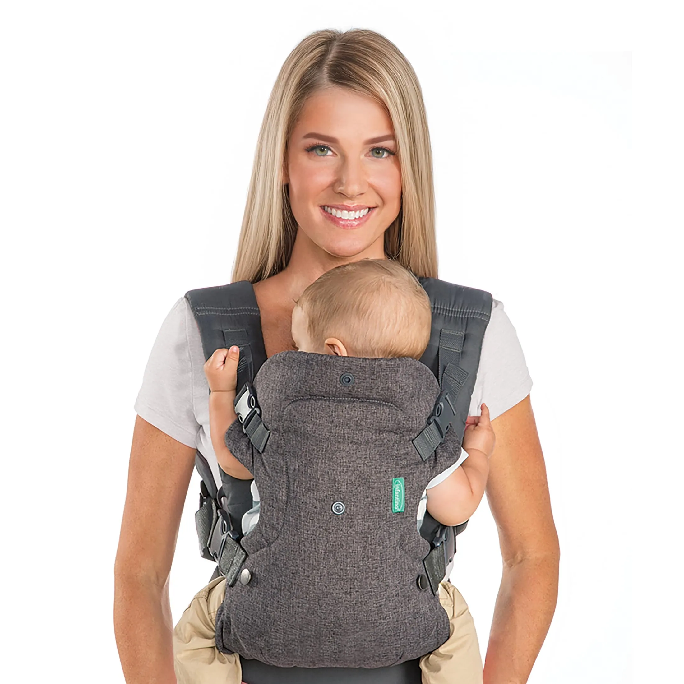 Infantino Flip Advanced Marsupio 4-in-1 Ergonomico, Grigio - immagine 1