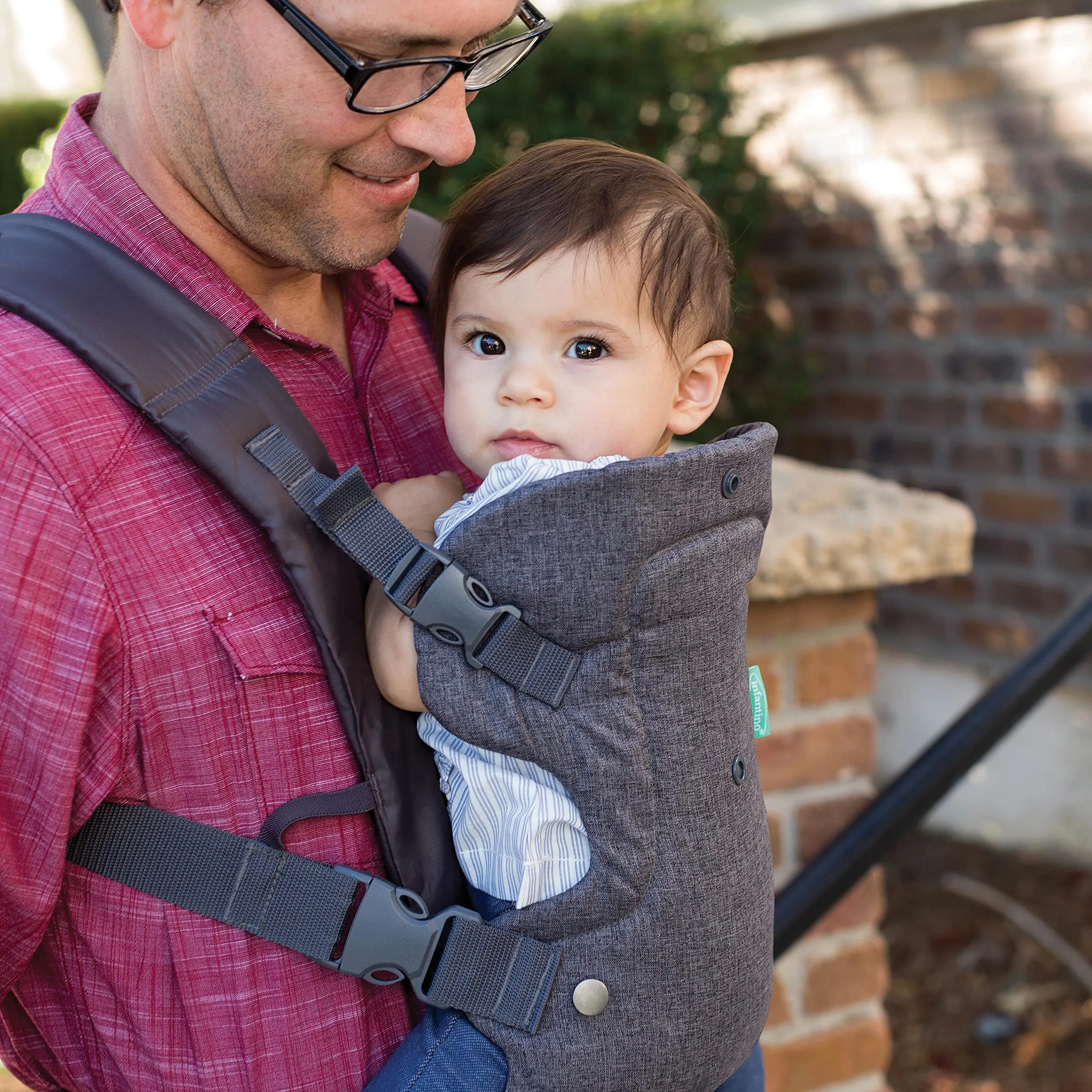 Infantino Flip Advanced Marsupio 4-in-1 Ergonomico, Grigio - immagine 6