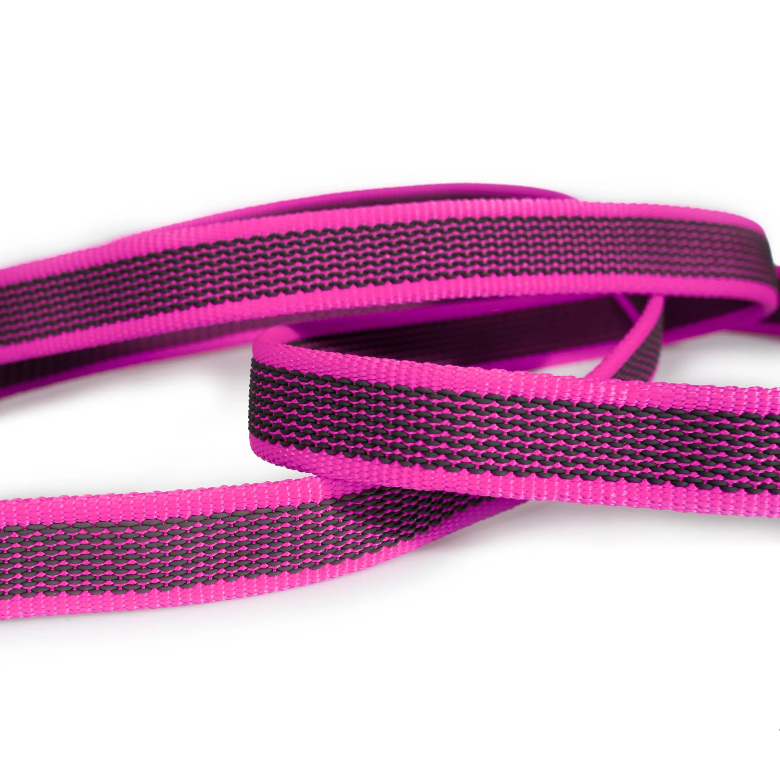 Julius-K9 Color & Gray Super Presa Guinzaglio Con Manico, 20 mm x 1 m, Rosa - immagine 4