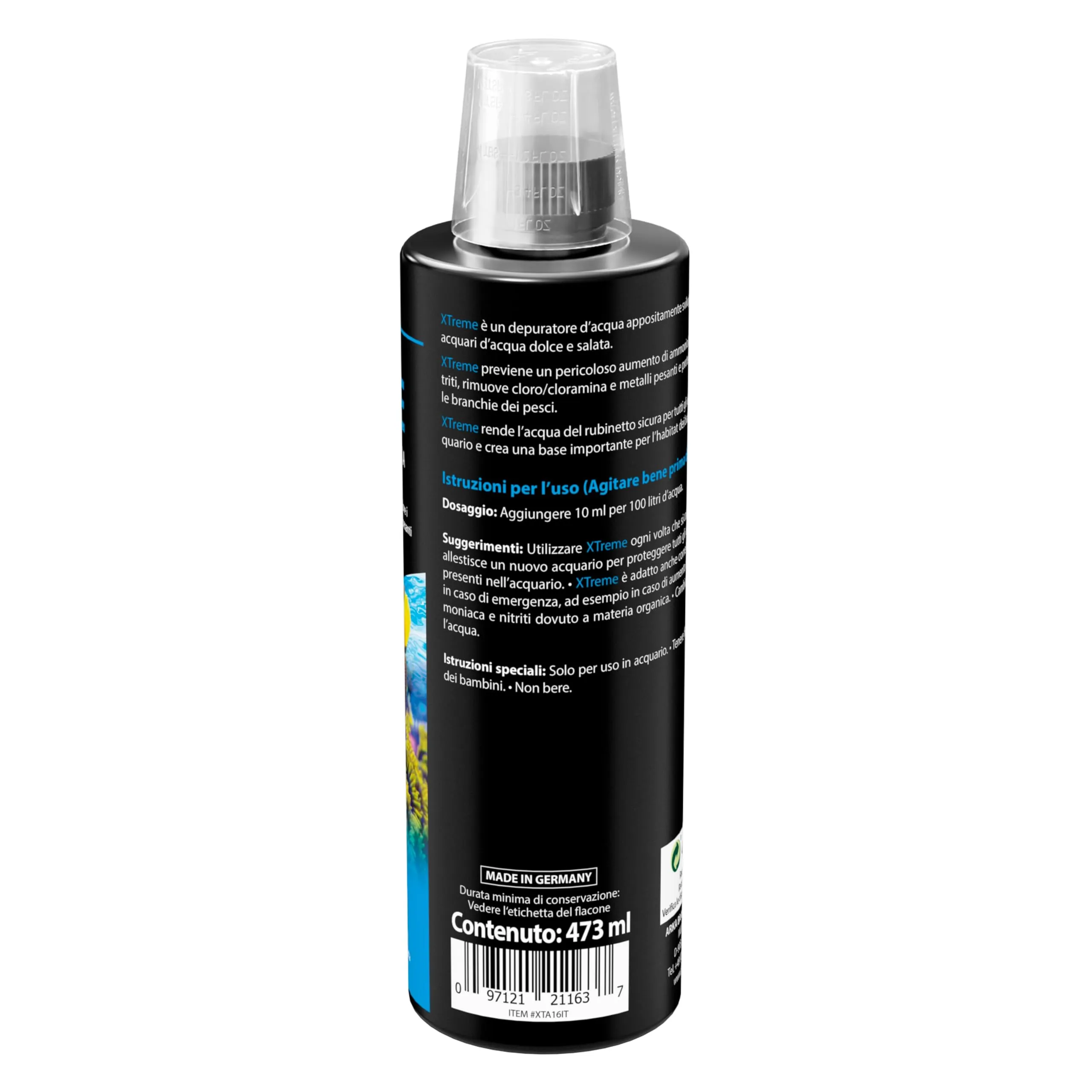 ARKA Xtreme Anticloro Biocondizionatore Acqua Acquario 473 ml - immagine 2