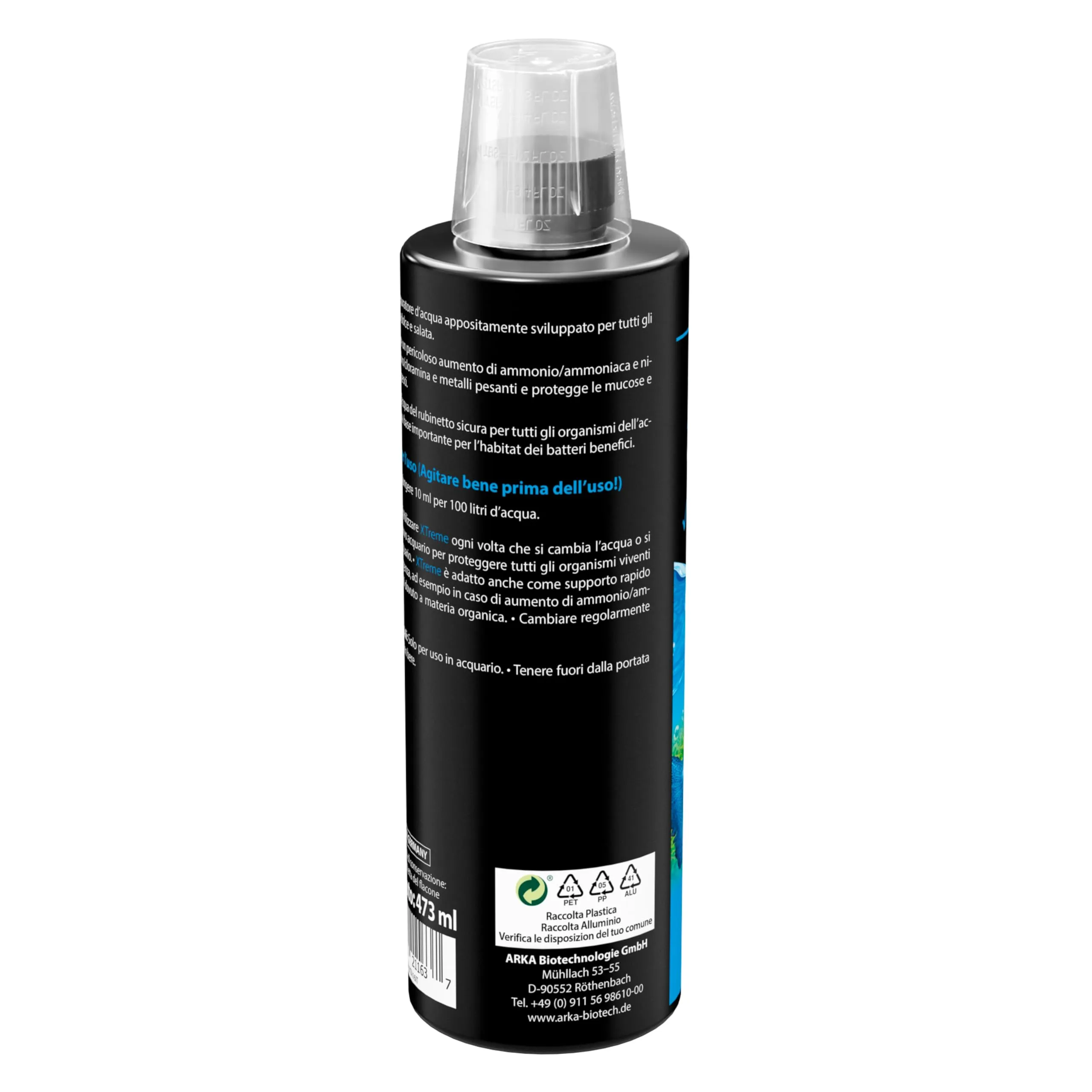 ARKA Xtreme Anticloro Biocondizionatore Acqua Acquario 473 ml - immagine 3