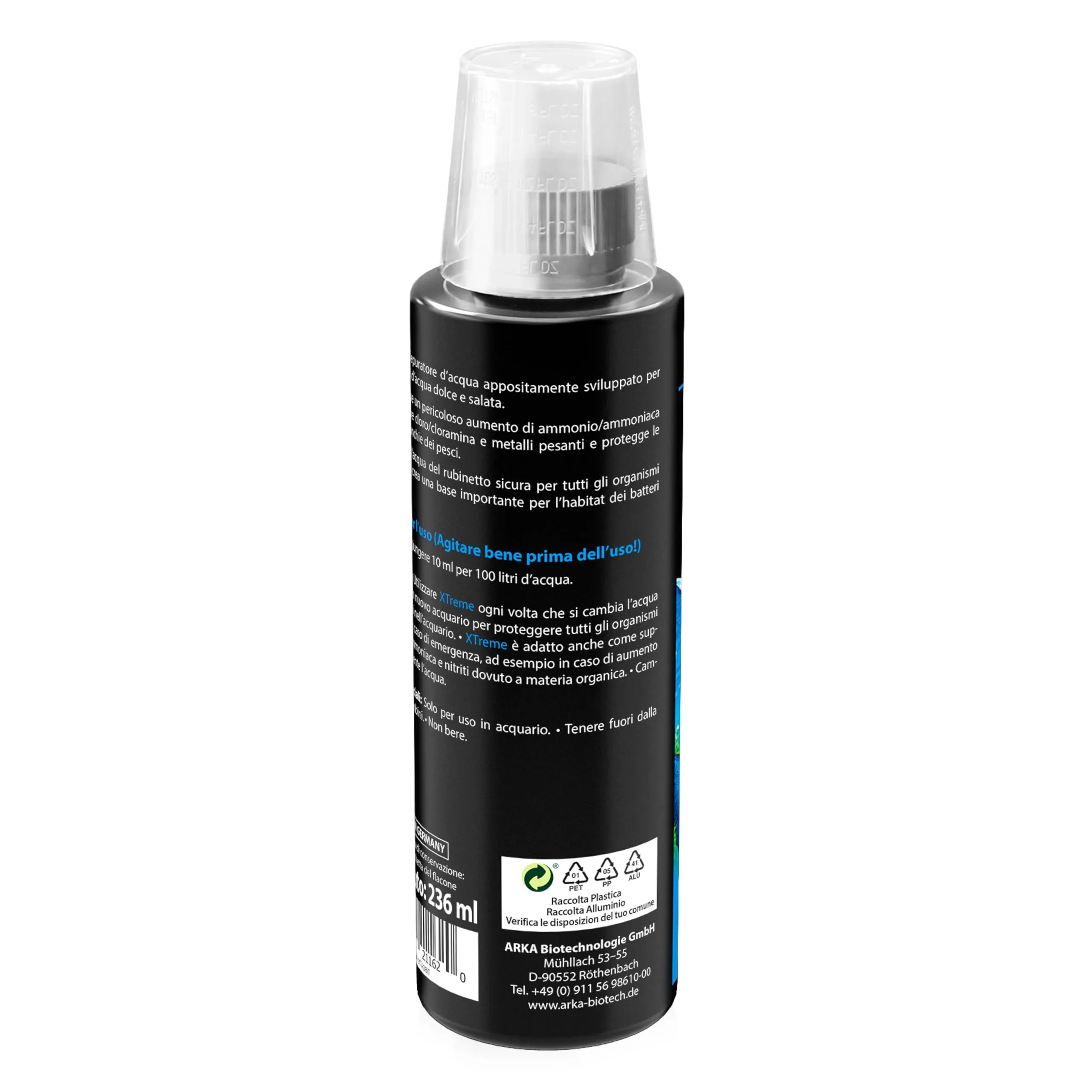 ARKA Xtreme Anticloro Biocondizionatore Acqua Acquario 236 ml - immagine 3