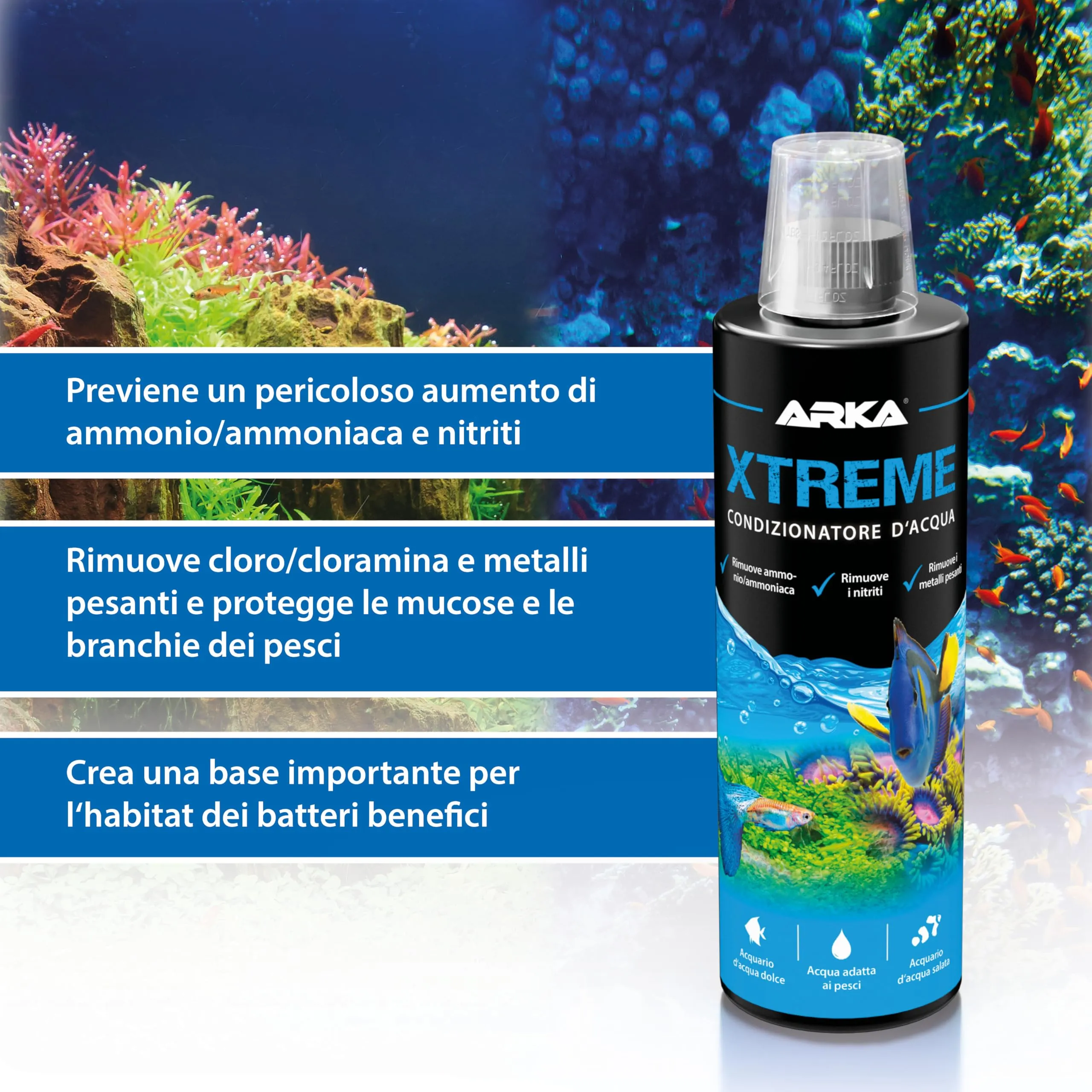 ARKA Xtreme Anticloro Biocondizionatore Acqua Acquario 236 ml - immagine 4