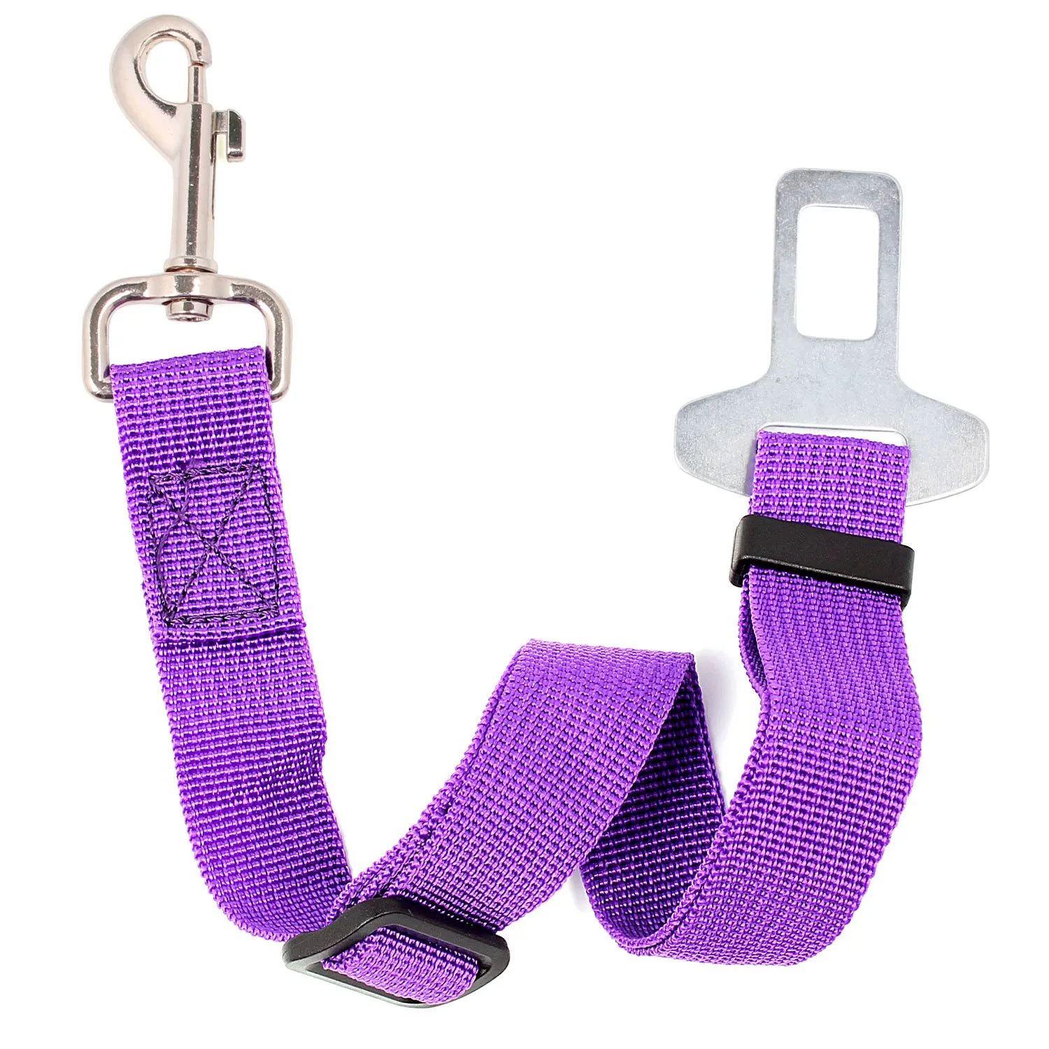 Neuftech Cintura di Sicurezza Auto Regolabile per Cani Guinzaglio, 60 cm, Purple - immagine 1