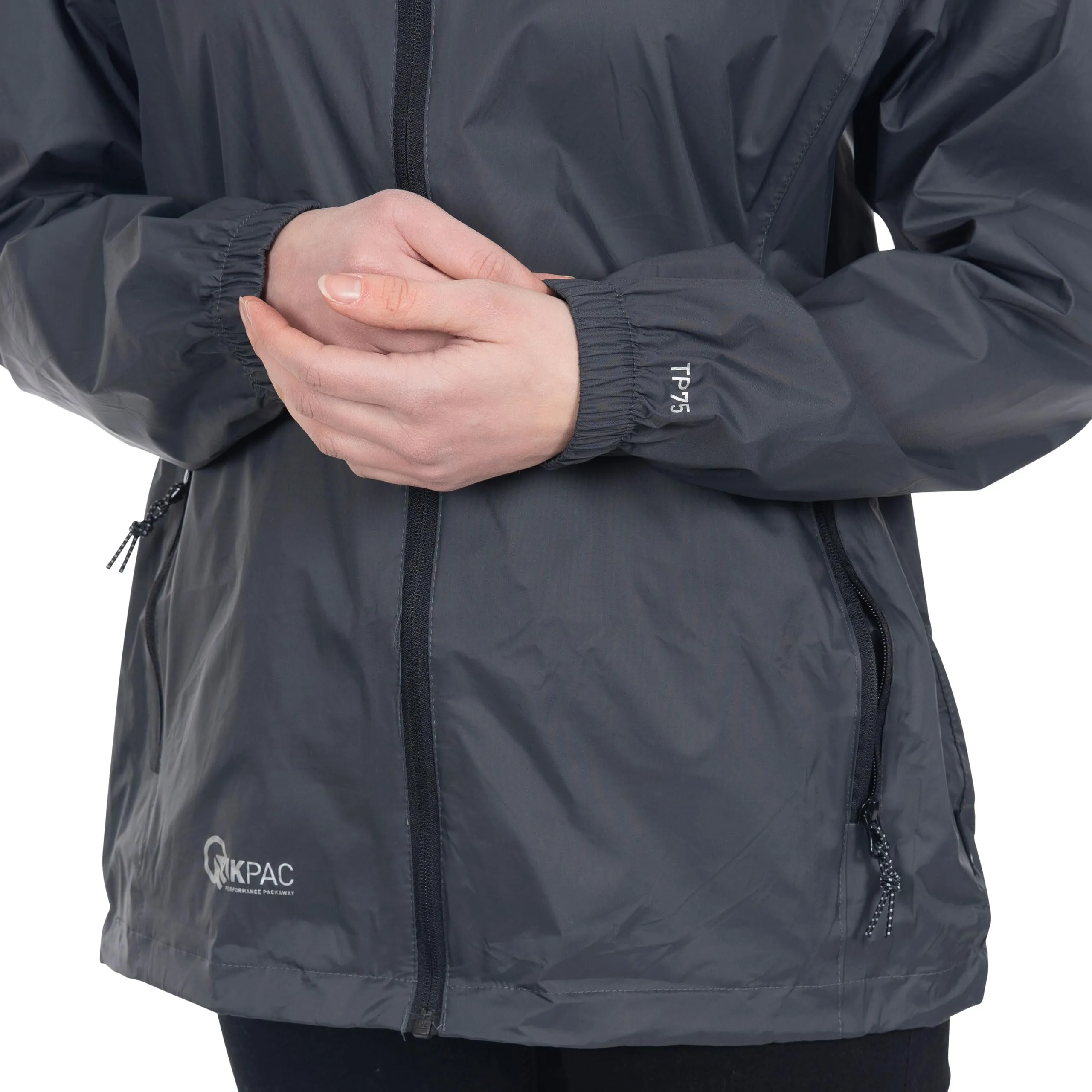 Trespass Qikpac Giacca Ripiegabile, Grigio Flint, L - immagine 3