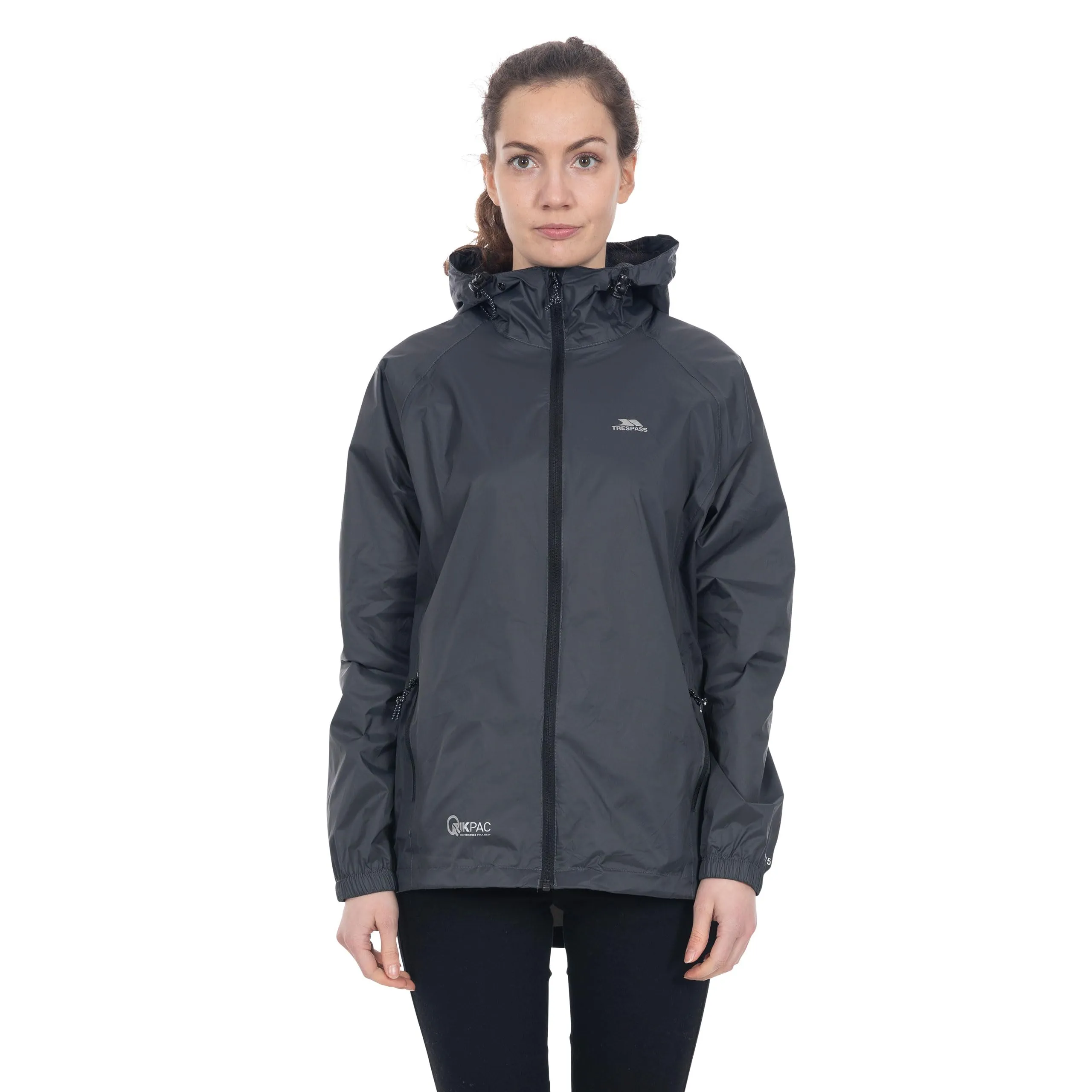 Trespass Qikpac Giacca Ripiegabile, Grigio Flint, M - immagine 2