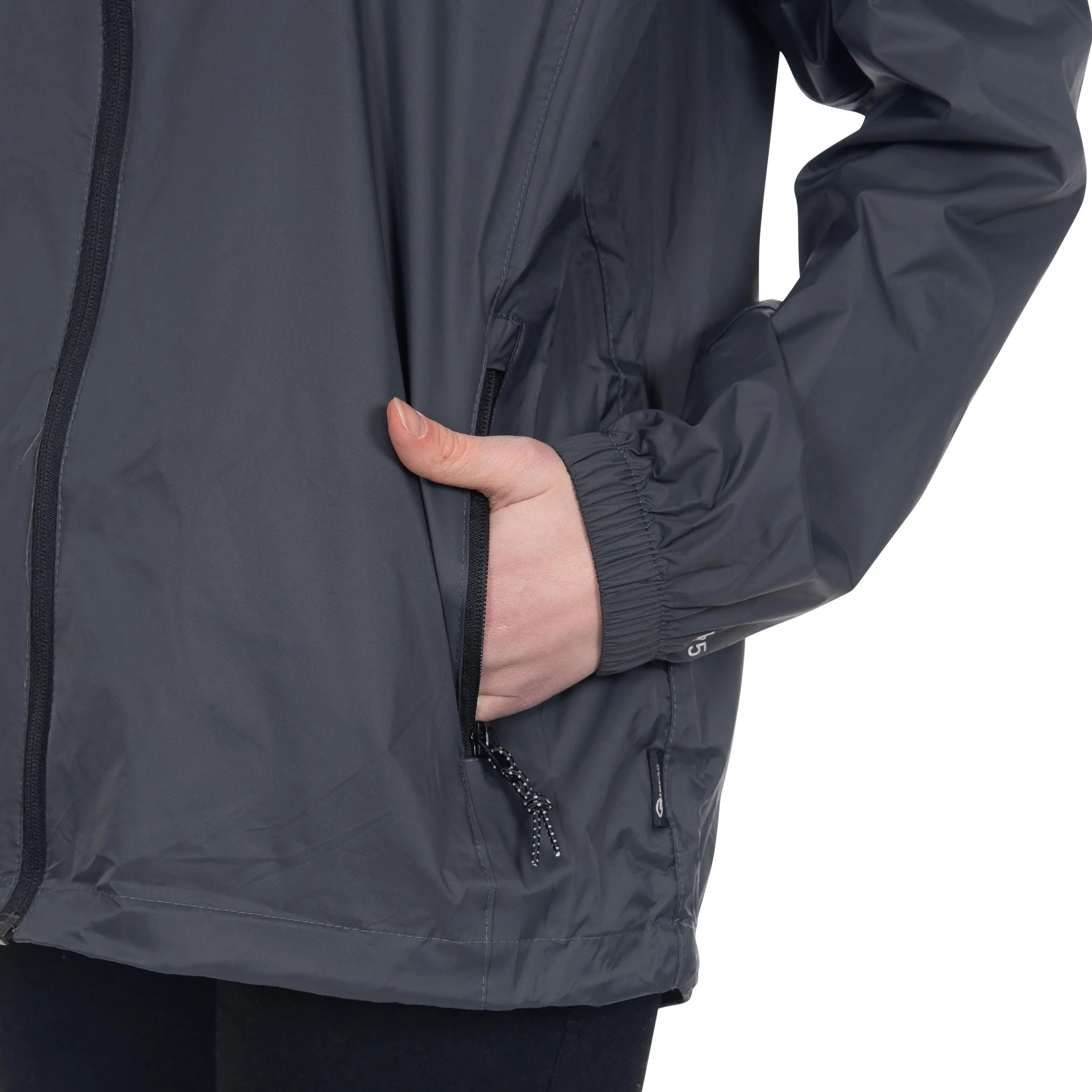 Trespass Qikpac Giacca Ripiegabile, Grigio Flint, M - immagine 8
