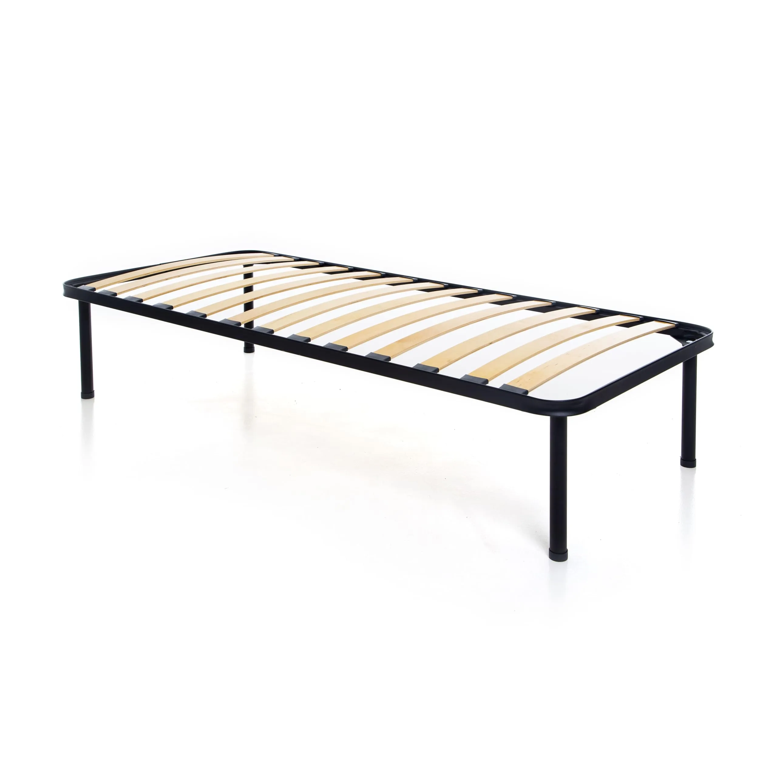 Dolci Sogni Rete Letto Singola 80x190 Ortopedica a Doghe in Legno, Struttura in Ferro, Made in Italy - immagine 6