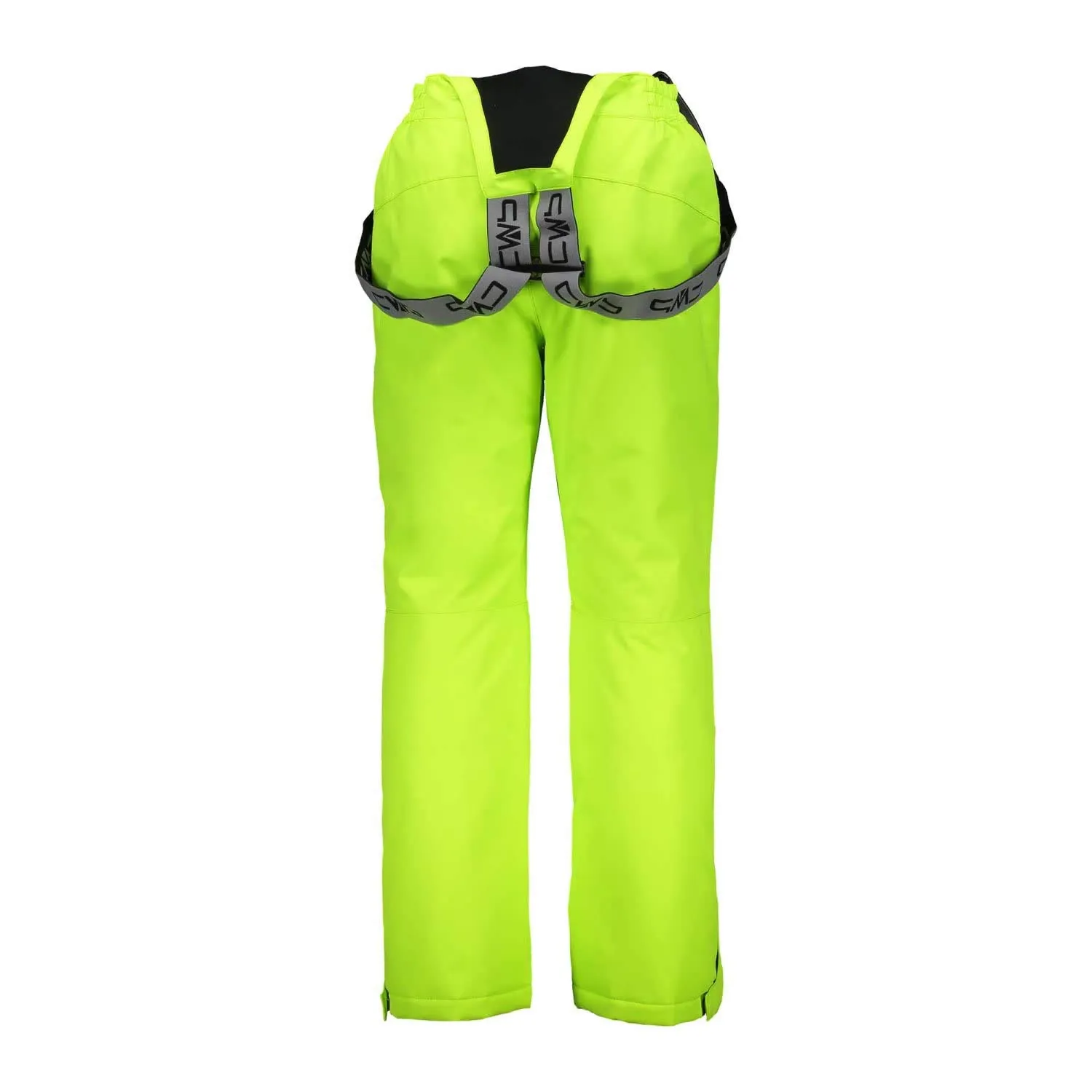 CMP Kids' Twill Ski Salopette, Yellow Fluo, 98 - immagine 3