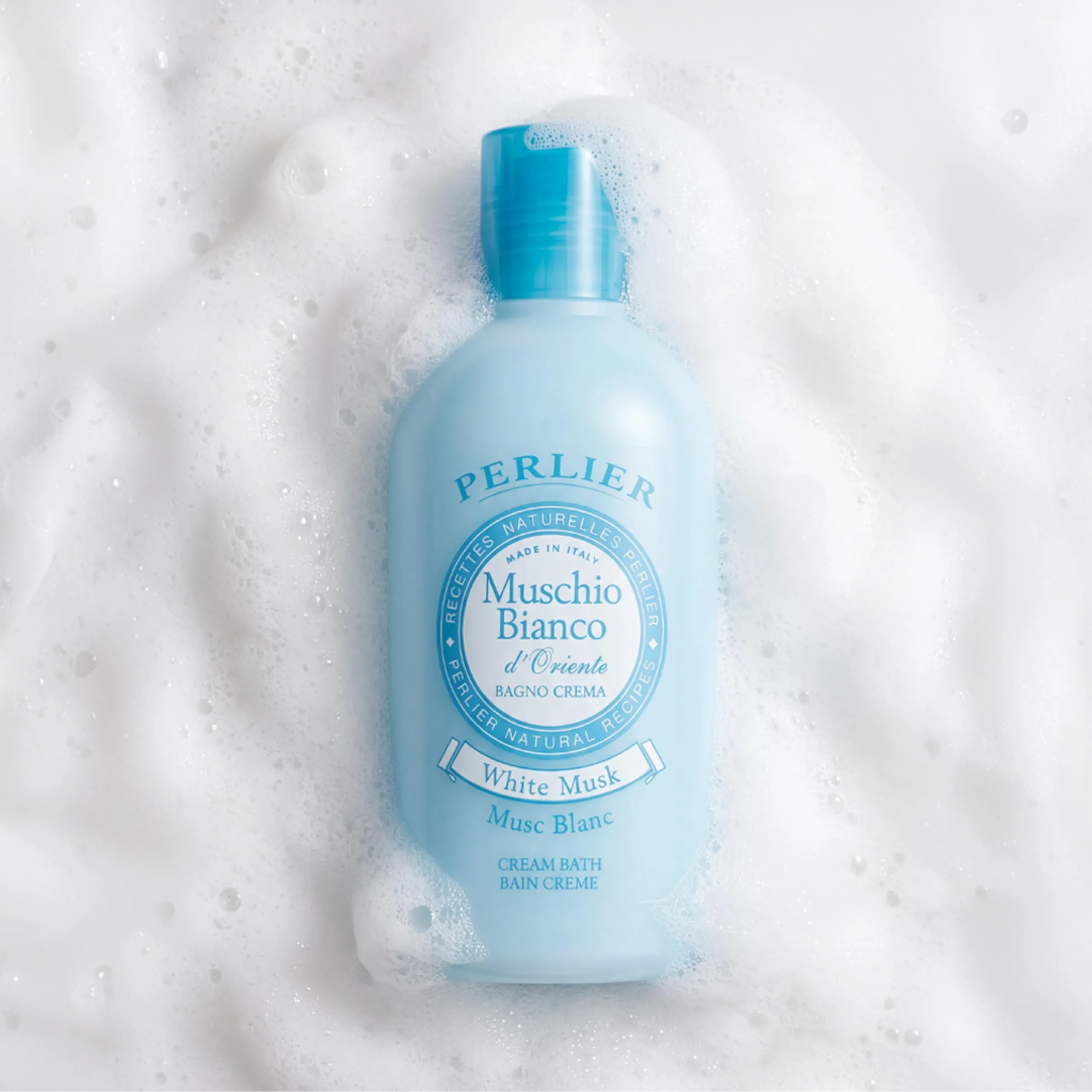 Perlier Ricette Naturali Bagno Schiuma Muschio Bianco, 500 ml - immagine 6