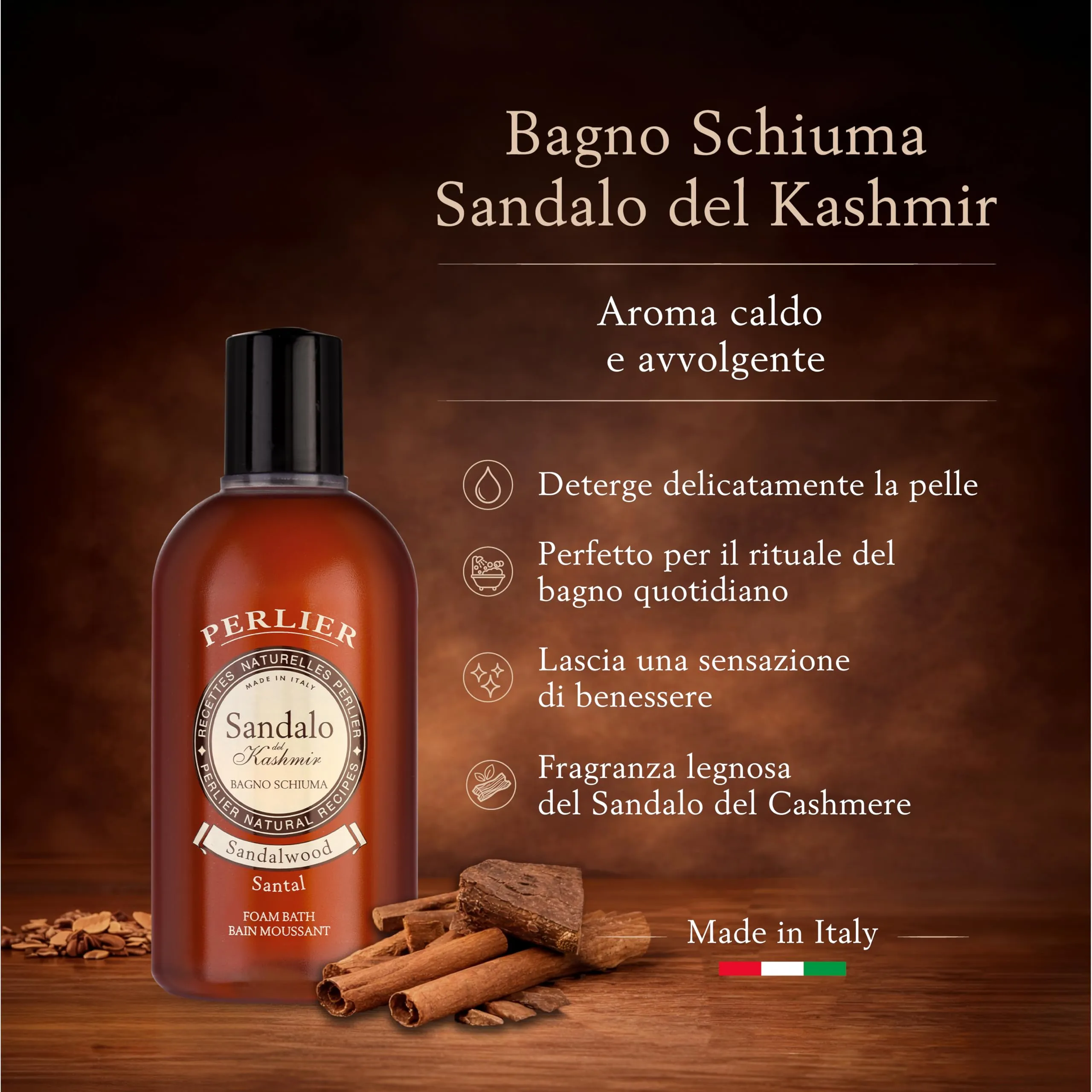 Perlier Bagno Schiuma Sandalo - 500 ml - immagine 2