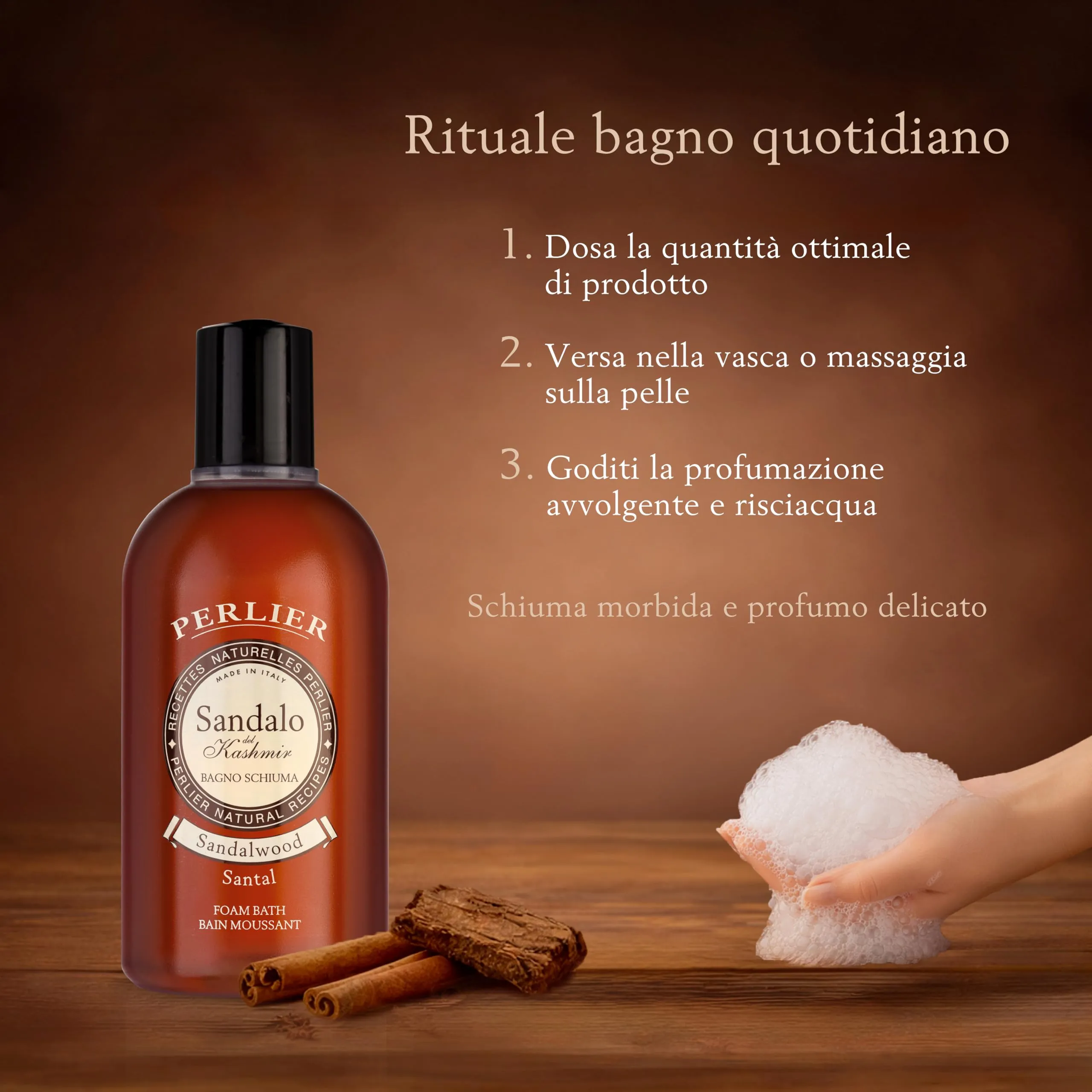 Perlier Bagno Schiuma Sandalo - 500 ml - immagine 4