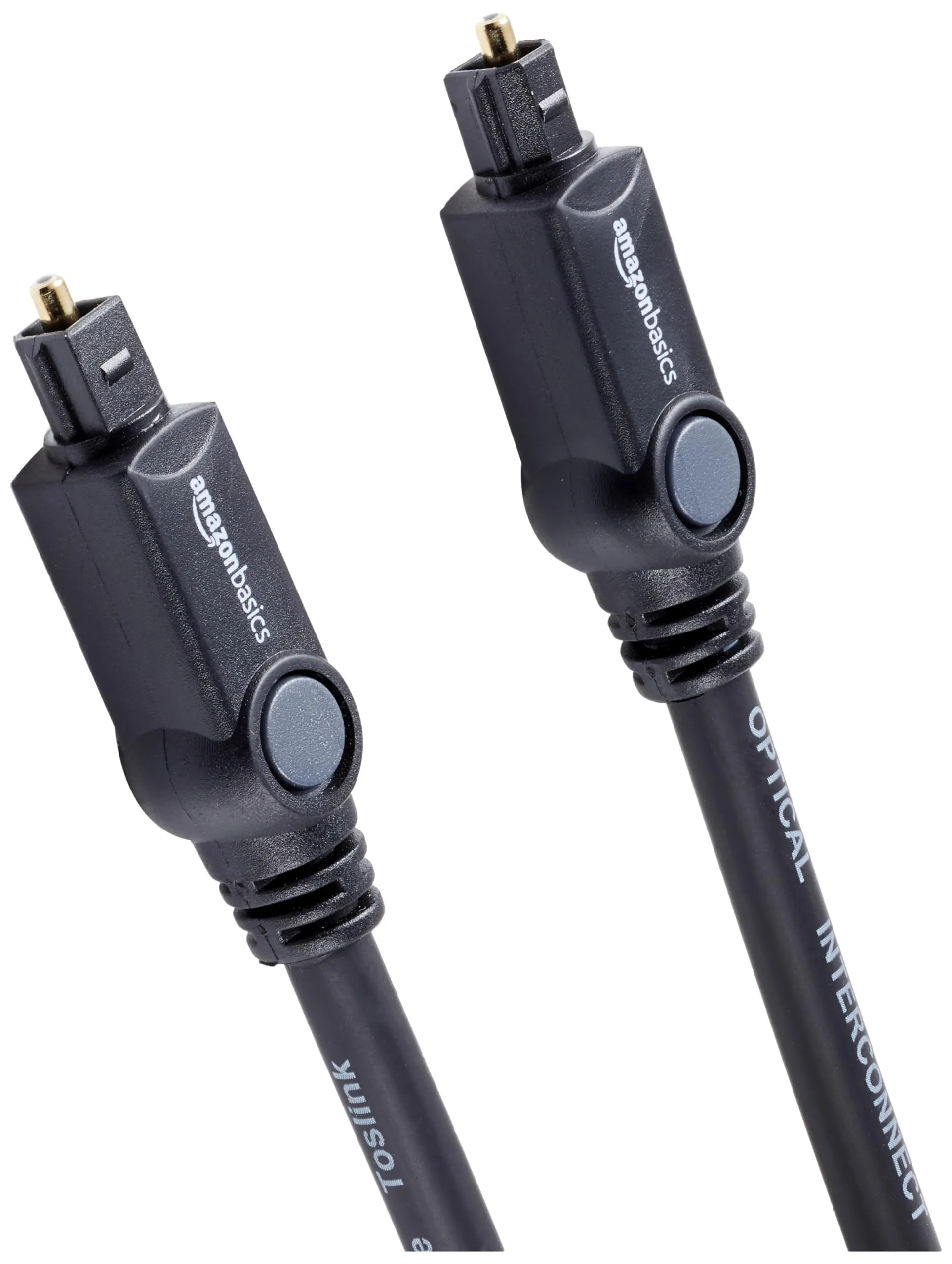 Amazon Basics Cavo Audio Ottico Digitale Toslink, 1.83 m, Nero - immagine 1