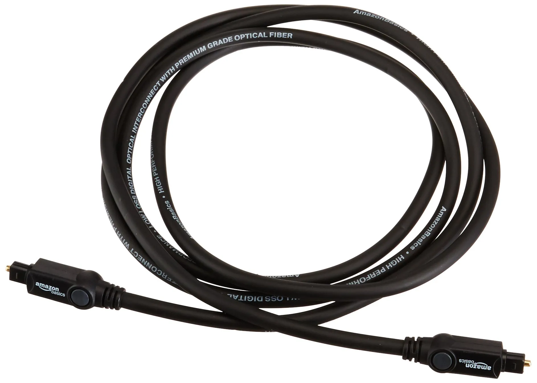 Amazon Basics Cavo Audio Ottico Digitale Toslink, 1.83 m, Nero - immagine 5
