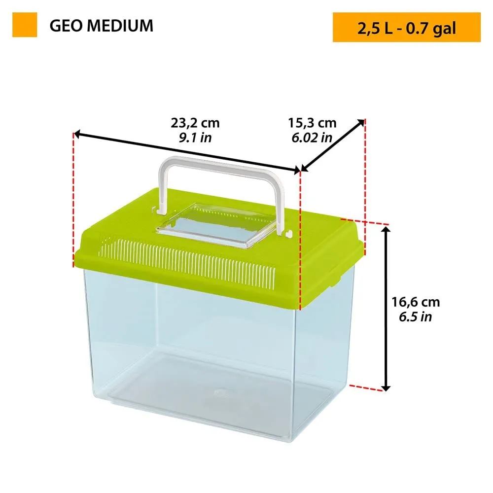 Ferplast Geo Medium Acquario in plastica 2,5 L, Verde - immagine 2