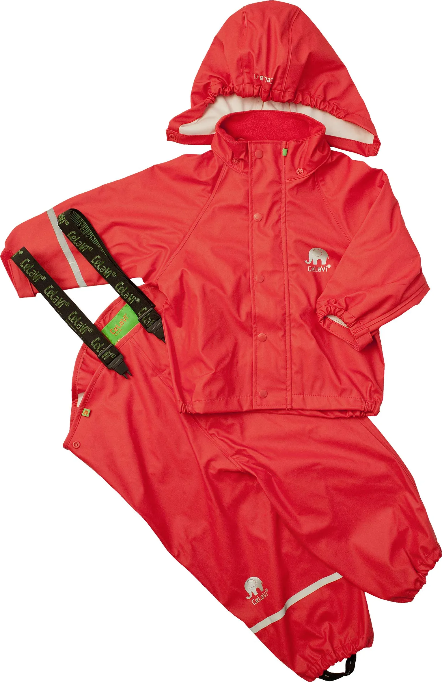 Celavi Basic Rainwear Suit, Red, 90 cm - immagine 1