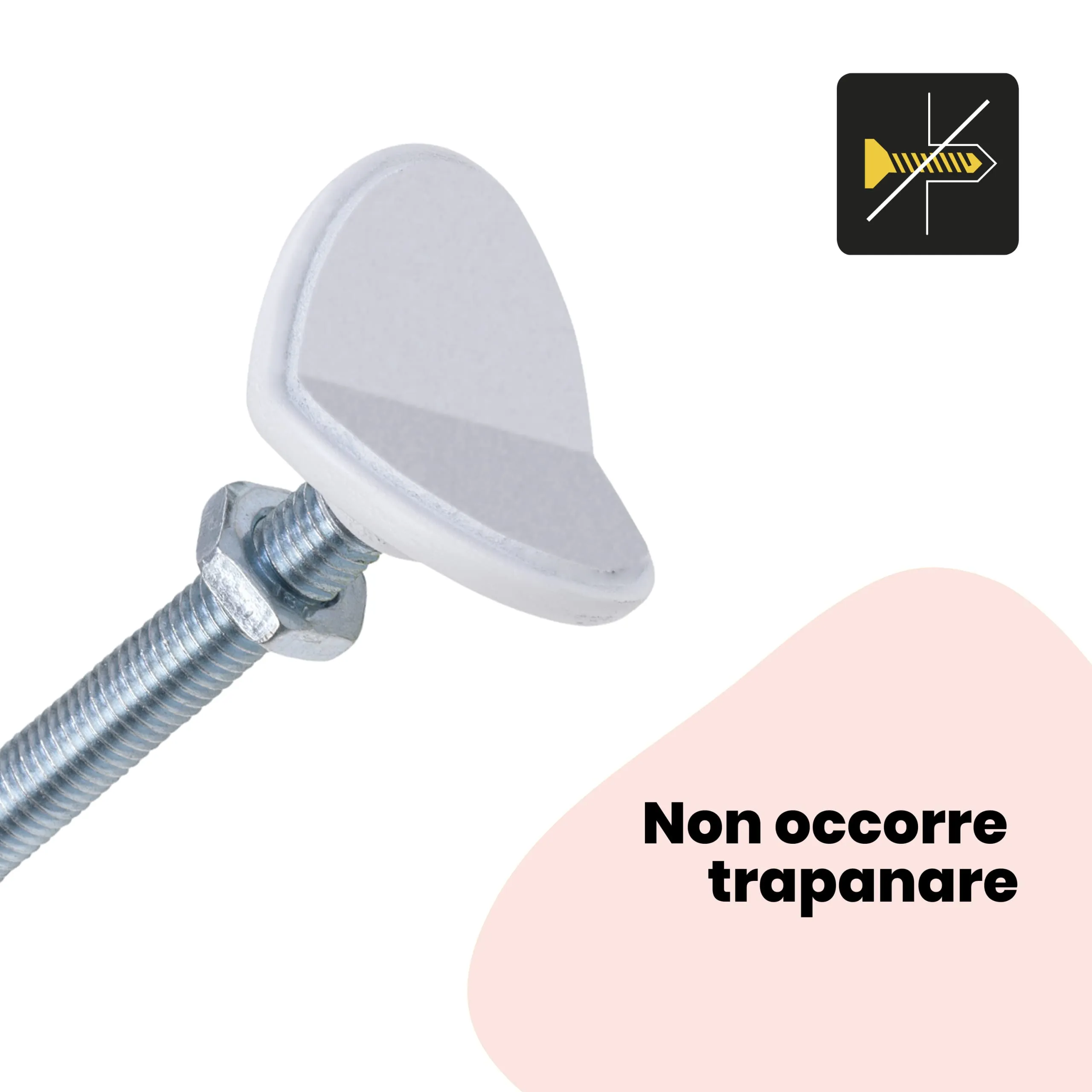 Safety 1st Adattatore per Ringhiere Scale per Cancelletto Easy Close Metal e Auto Close, Set da 2 Pezzi, Bianco - immagine 5