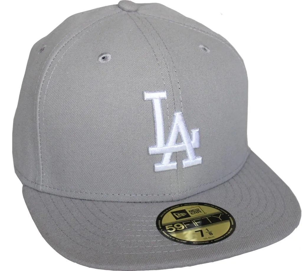 New Era 59Fifty LA Dodgers Essential Cap - Gray, 7 3/8 (59cm) - immagine 4