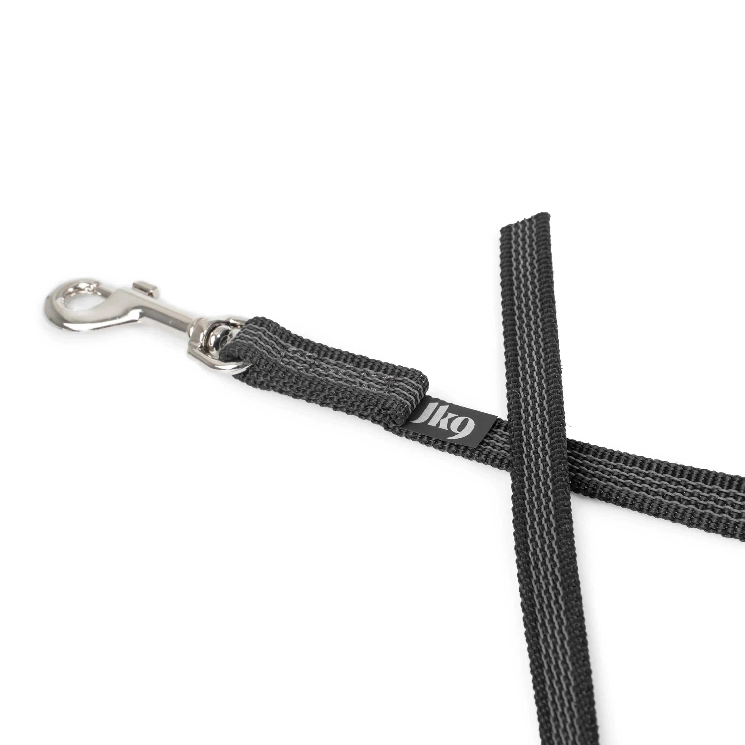 Julius-K9 Color & Gray Super Presa Guinzaglio Senza Manico, 14 mm x 2 m, Nero - immagine 3