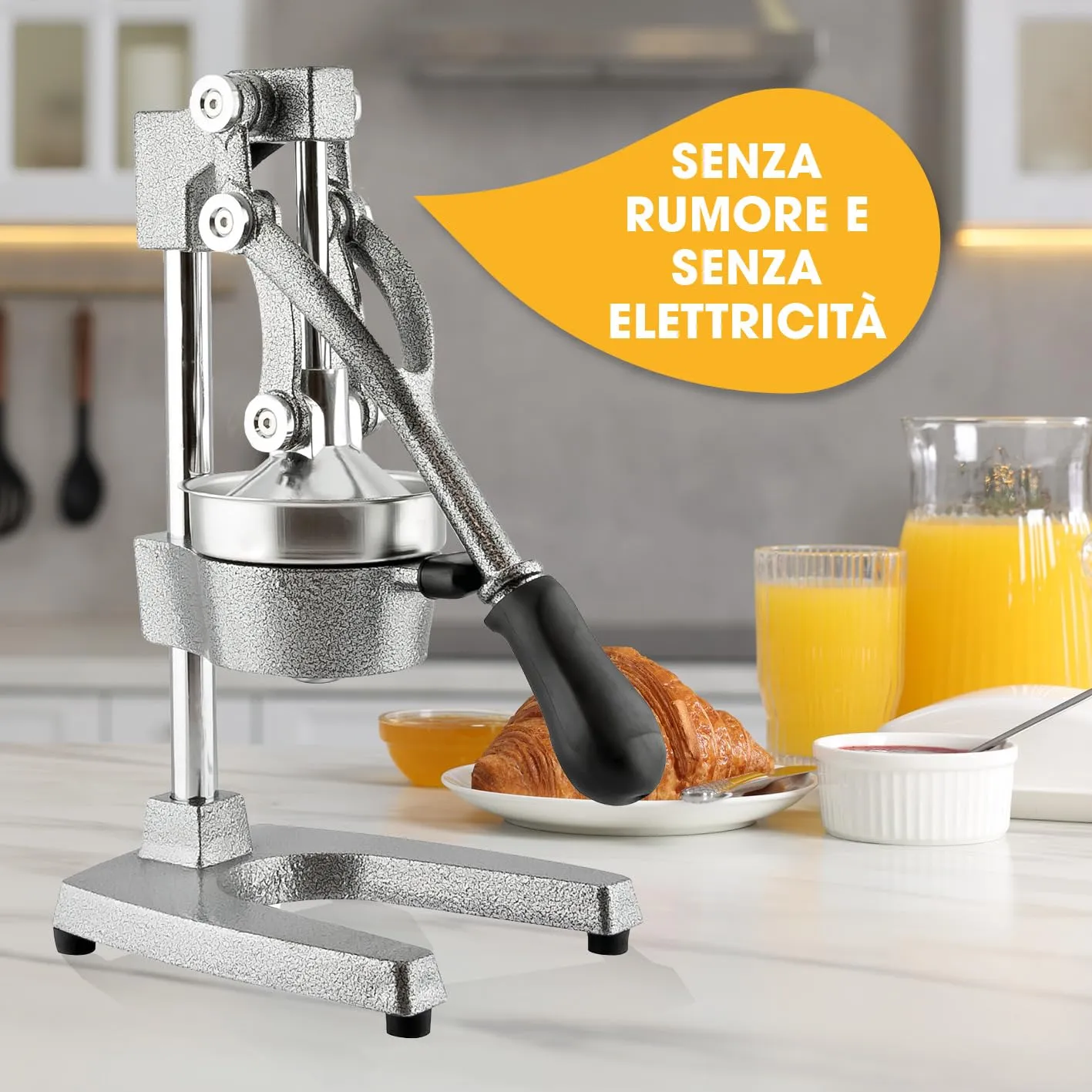 Lumaland Spremiagrumi Manuale in Acciaio Inox e Ghisa - immagine 8