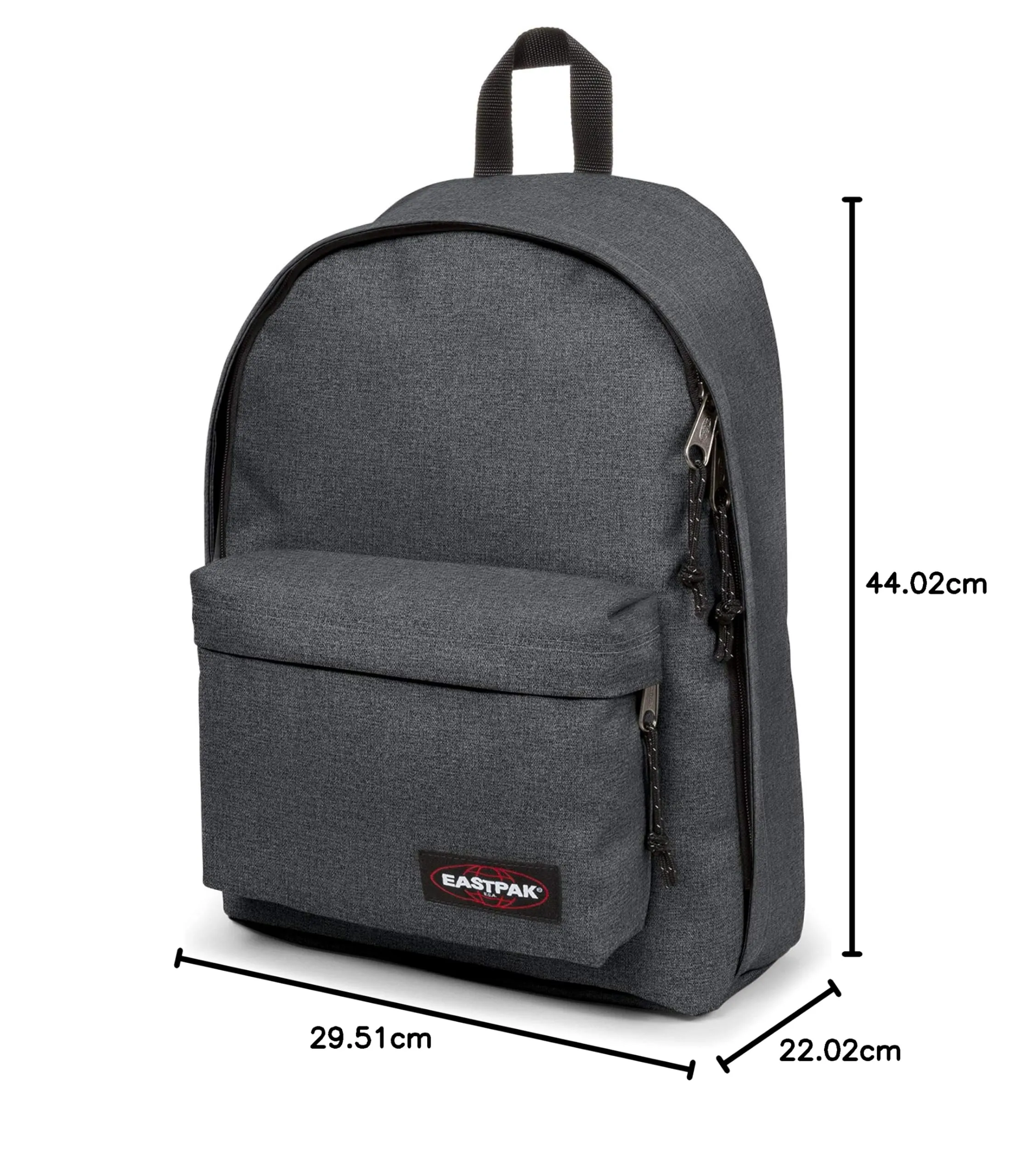 Eastpak Out of Office Zaino 27L, Scomparto Laptop 13–15”, Black Denim - immagine 8