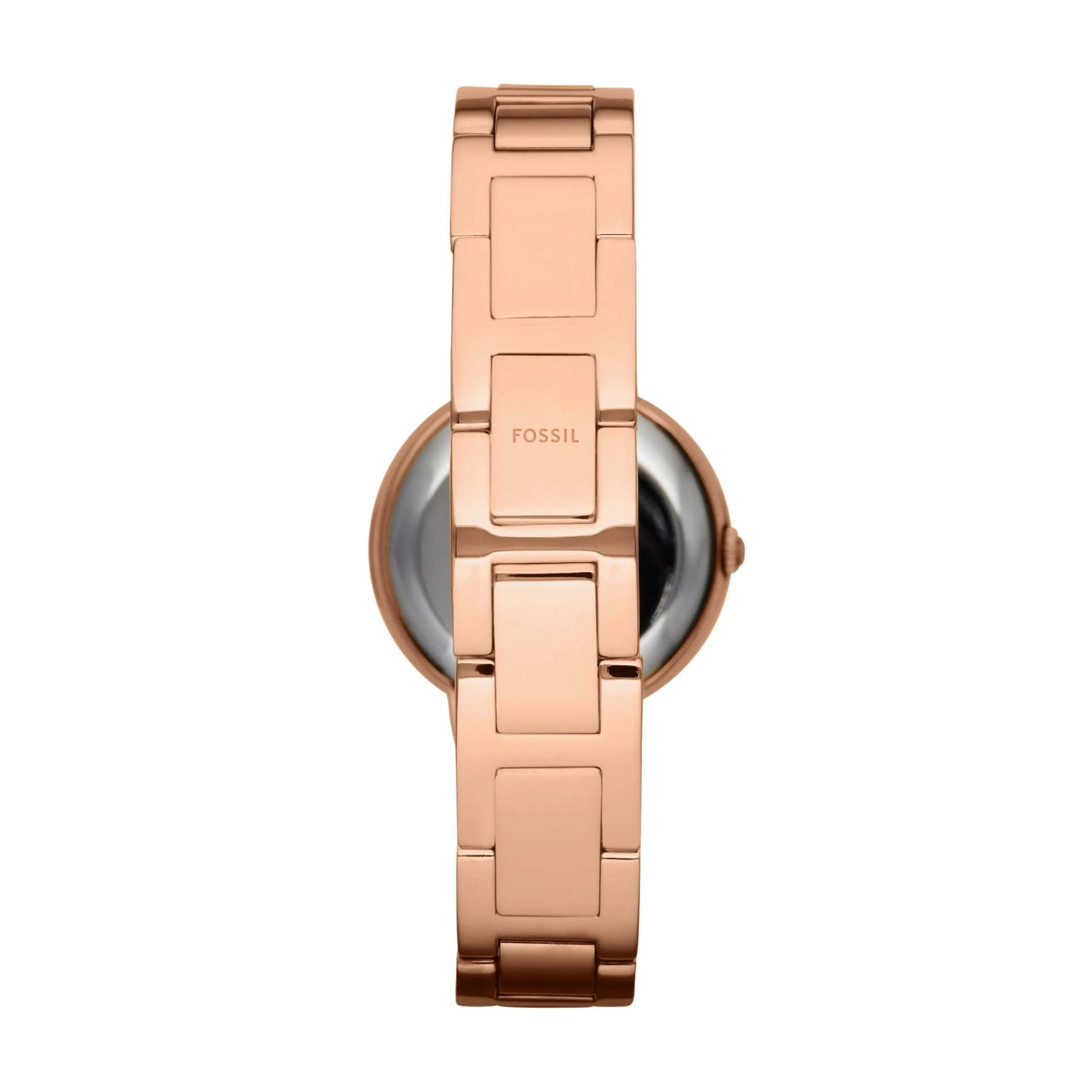 Fossil Virginia Donna ES3284, Acciaio Inossidabile Oro Rosa, 30 mm, Oro Rosa e Bianco con Glitter - immagine 2