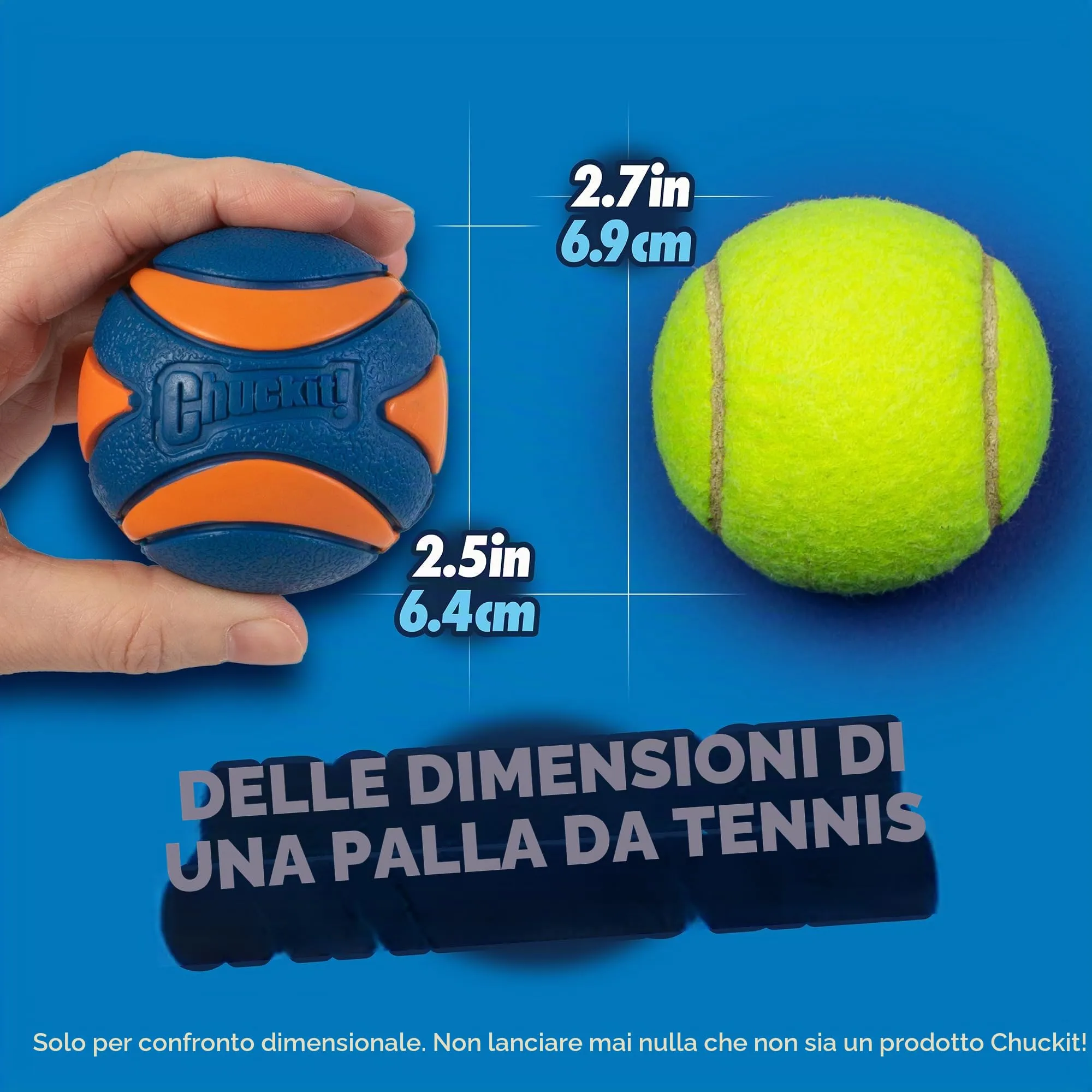 Chuckit! Cane Ultra Squeaker Ball, Medium - immagine 8