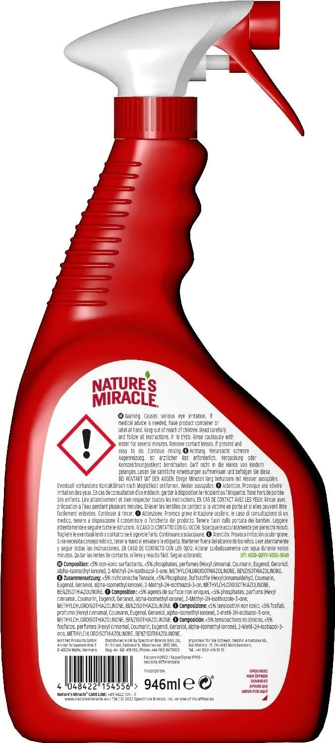 Nature's Miracle Ultimate Stain & Odour Eliminator for Dogs, 946 ml - immagine 2