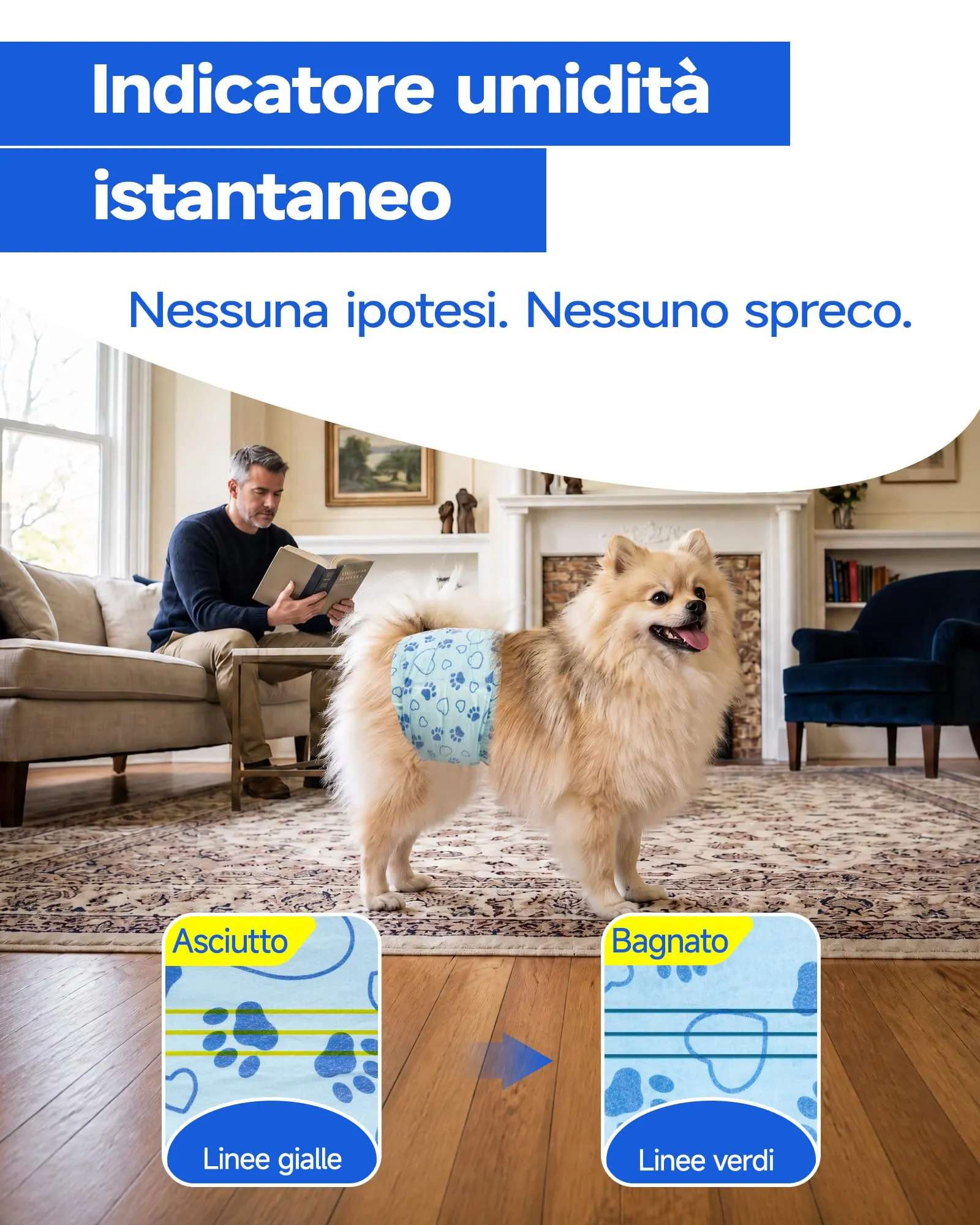 Flying Paws Pannolini per Cani, S, 26 Pezzi - immagine 3