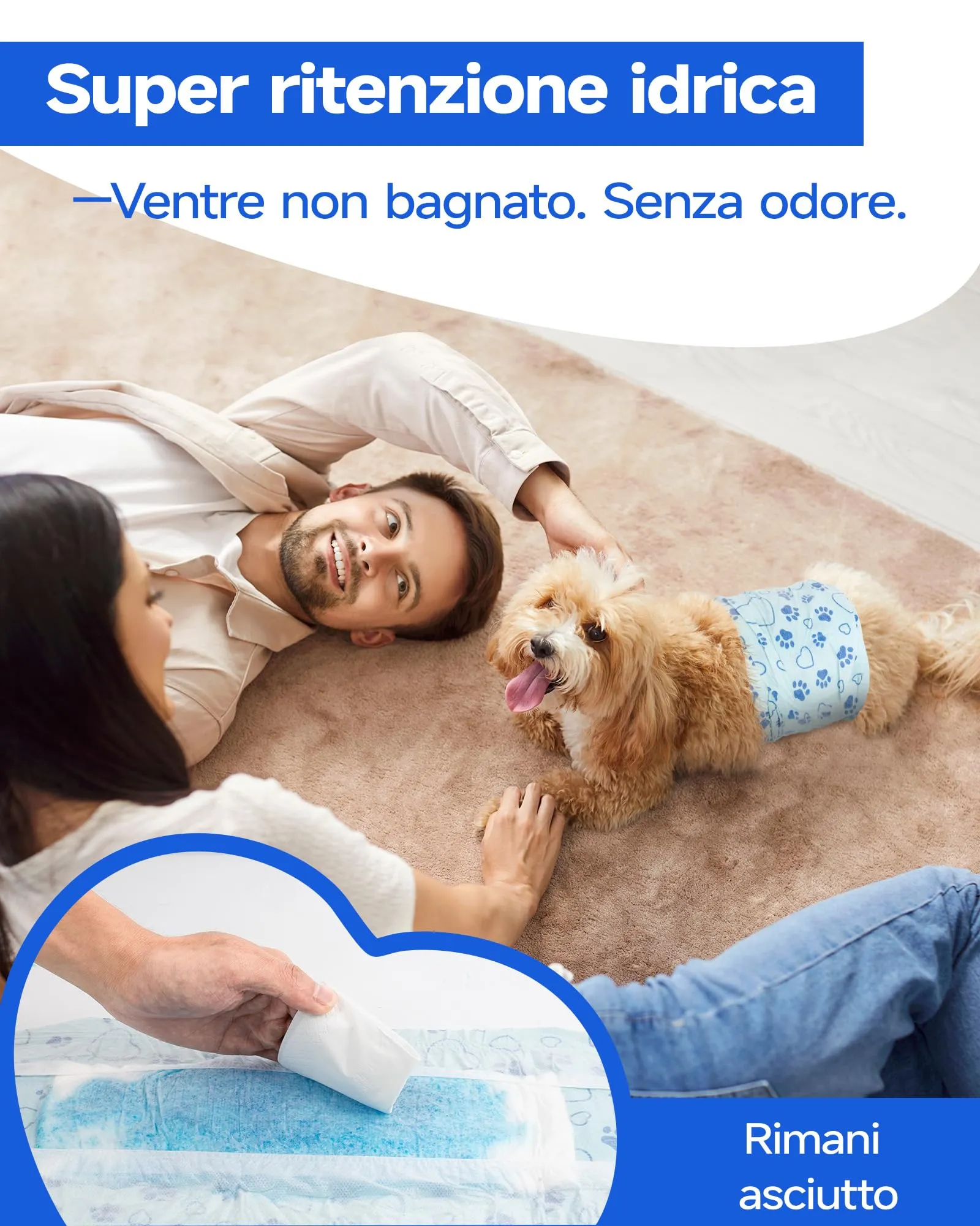 Flying Paws Pannolini per Cani, S, 26 Pezzi - immagine 9