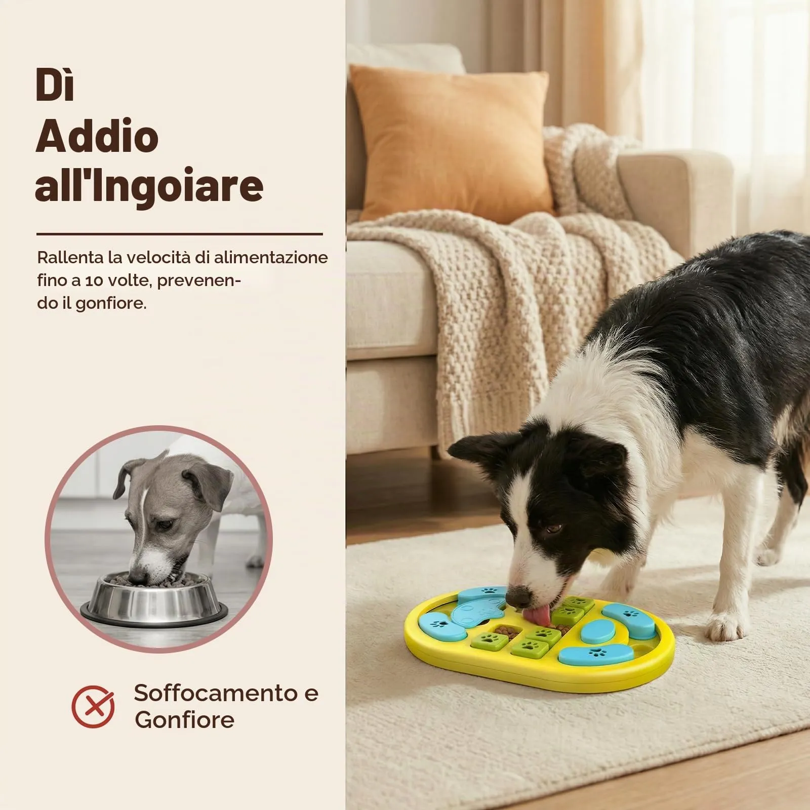 Blanlody Giochi Interattivi per Cani Anti Ingozzamento per Cani Piccoli, Medi e Grandi - immagine 4