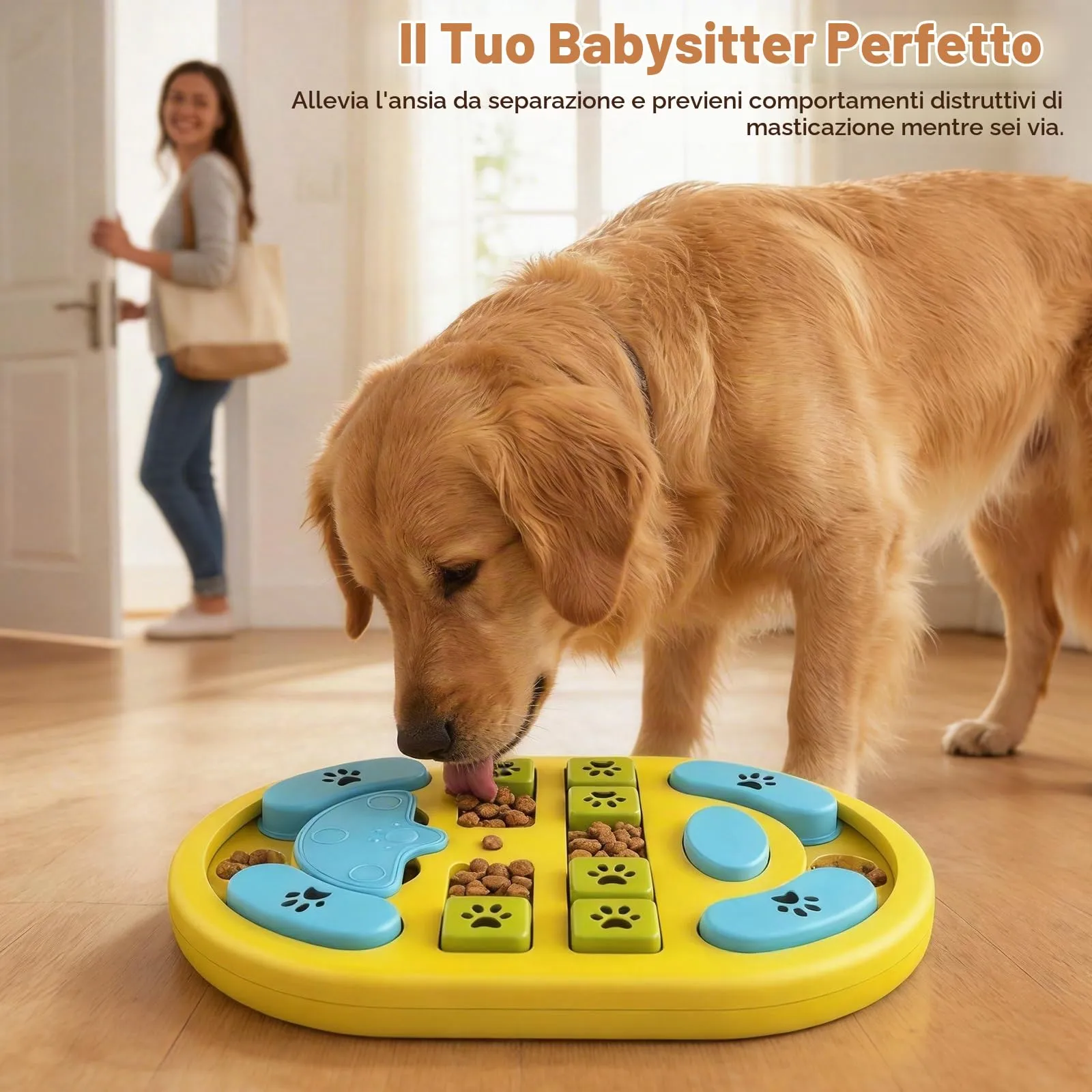 Blanlody Giochi Interattivi per Cani Anti Ingozzamento per Cani Piccoli, Medi e Grandi - immagine 7