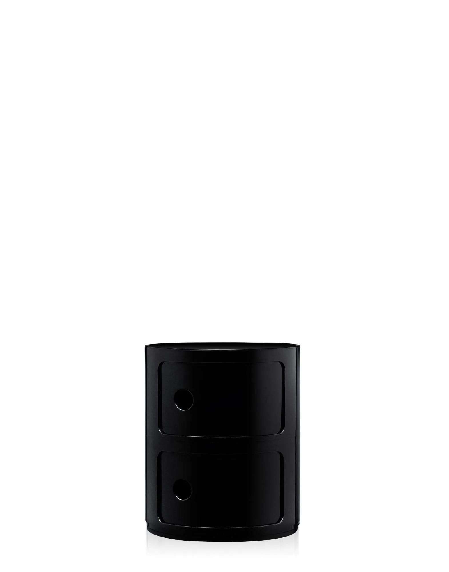 Kartell Componibili Contenitore 2 Elementi, Base Tonda, ABS, Nero, 32 x 32 x 40 cm - immagine 4