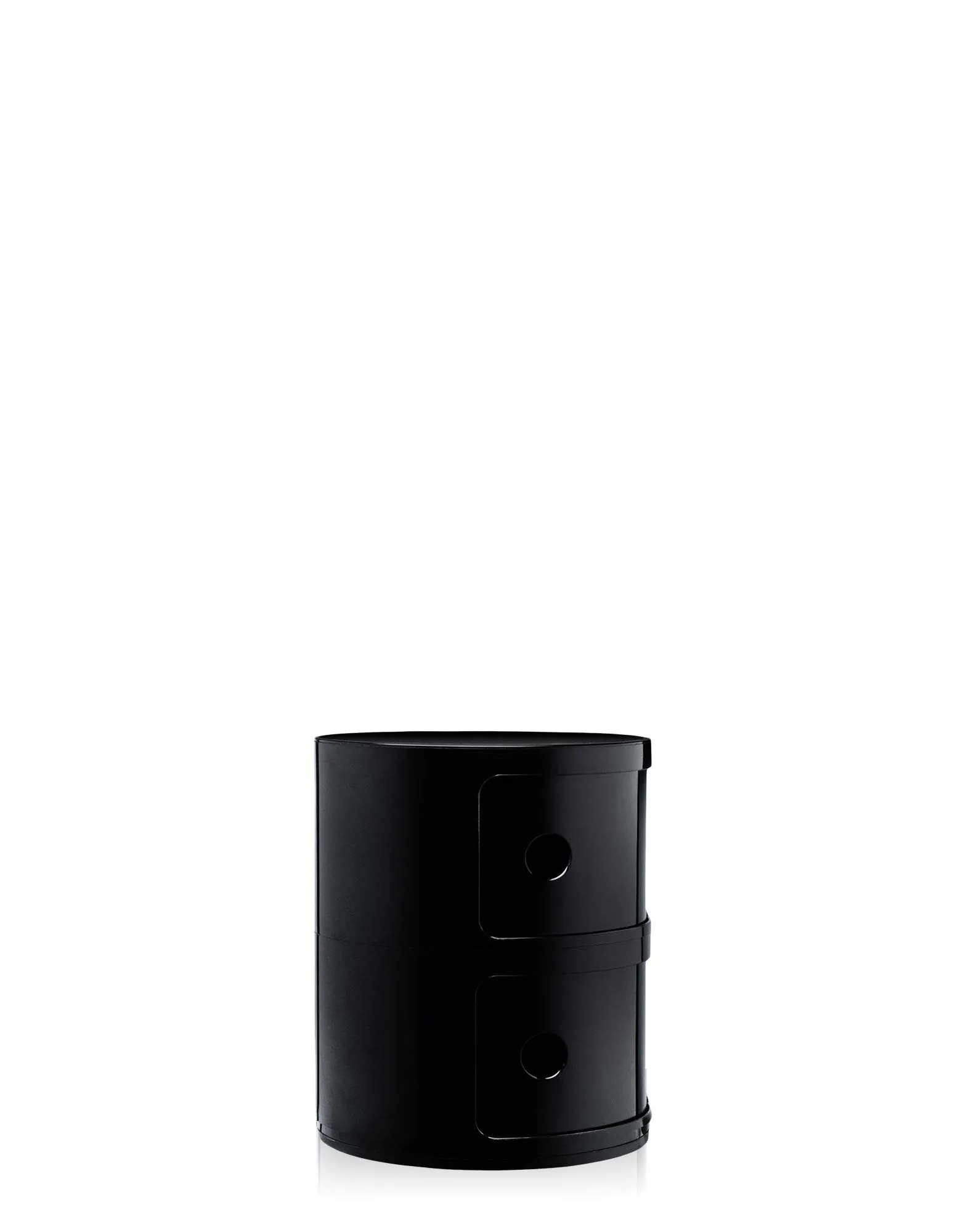 Kartell Componibili Contenitore 2 Elementi, Base Tonda, ABS, Nero, 32 x 32 x 40 cm - immagine 5