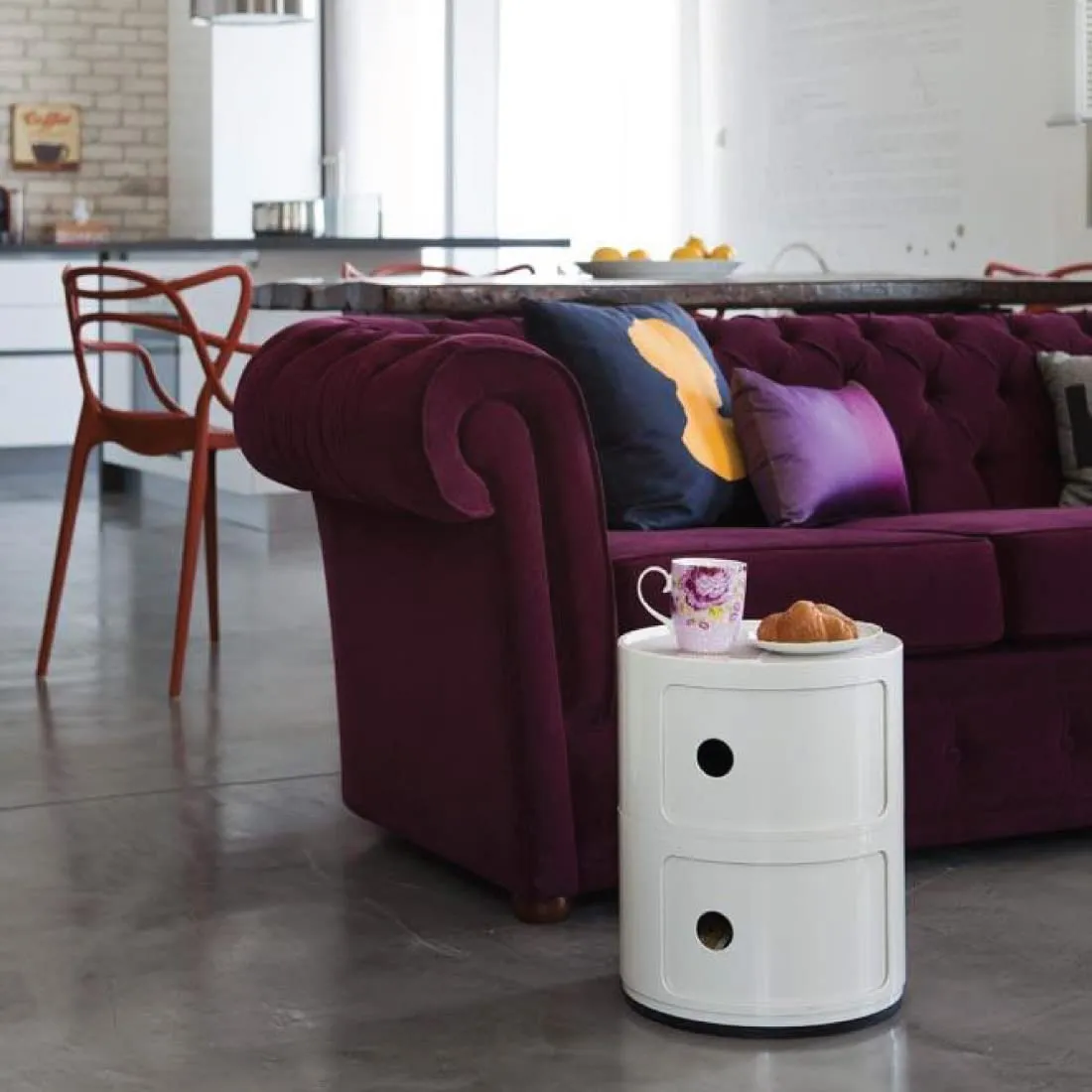 Kartell Componibili Contenitore 2 Elementi, Bianco, 32 x 32 x 40 cm - immagine 10