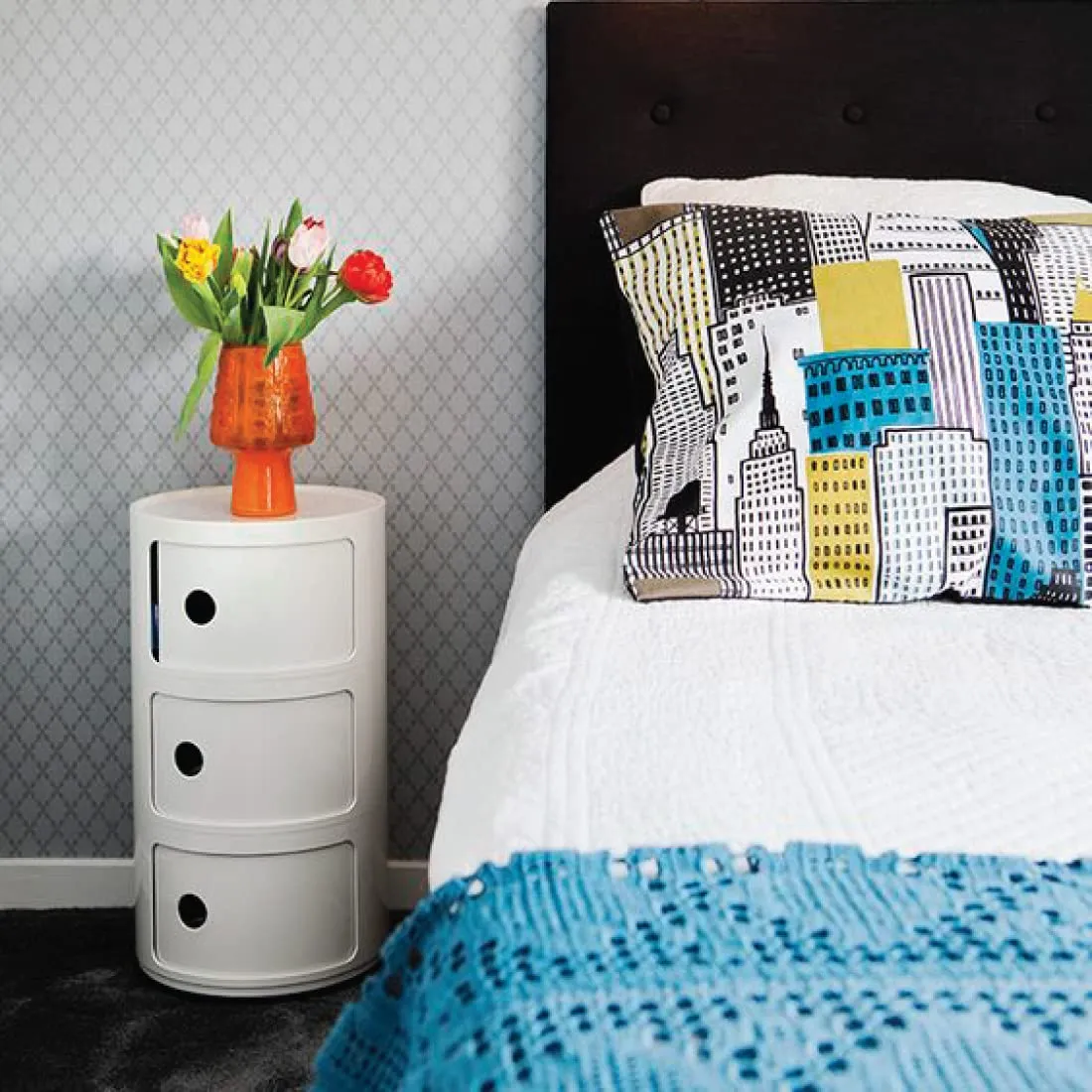 Kartell Componibili Contenitore 2 Elementi, Bianco, 32 x 32 x 40 cm - immagine 11