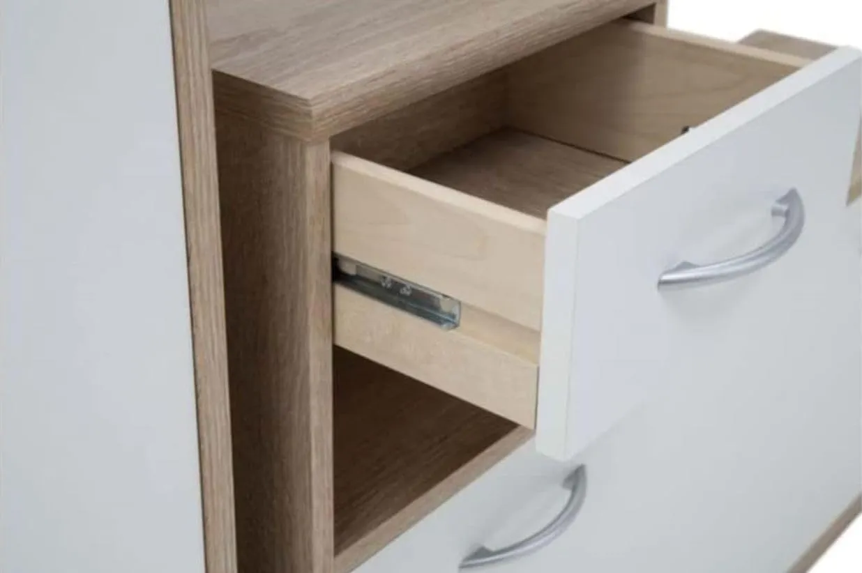 AVANTI TRENDSTORE Rudolf Guardaroba da Ingresso con Specchio, Ganci e Scarpiera - Marrone - immagine 4