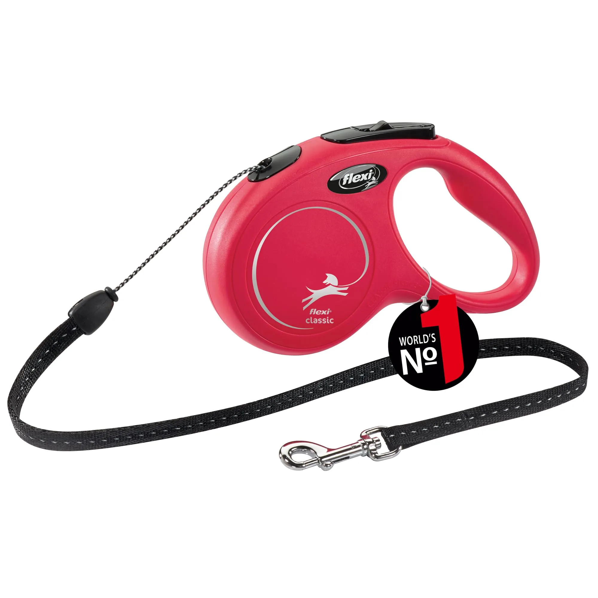 Flexi New Classic Cord Guinzaglio Rosso S 5m - immagine 1