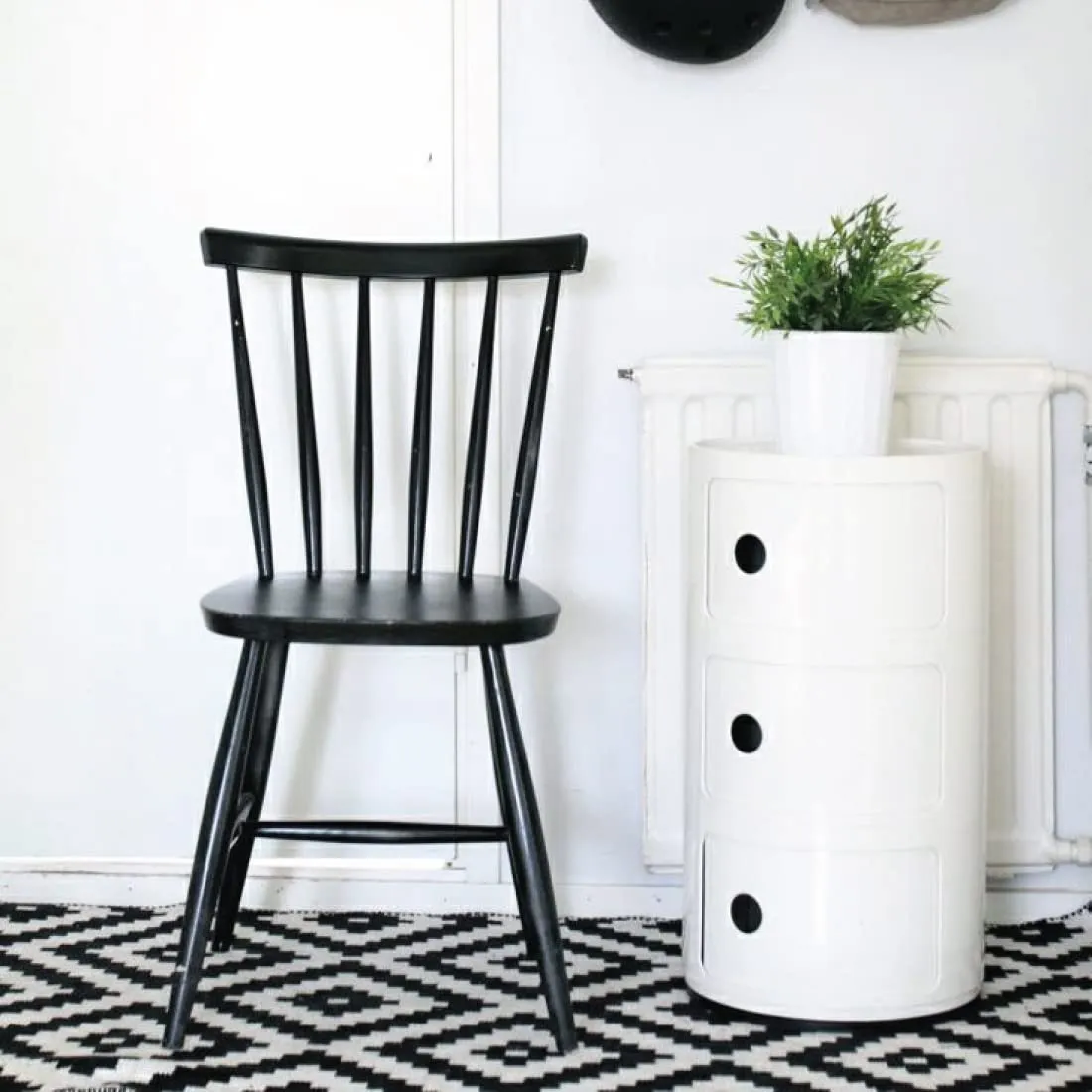 Kartell Componibili Storage Unit, 3 Elements, ABS, Black, 32 x 32 x 58.5 cm - immagine 2